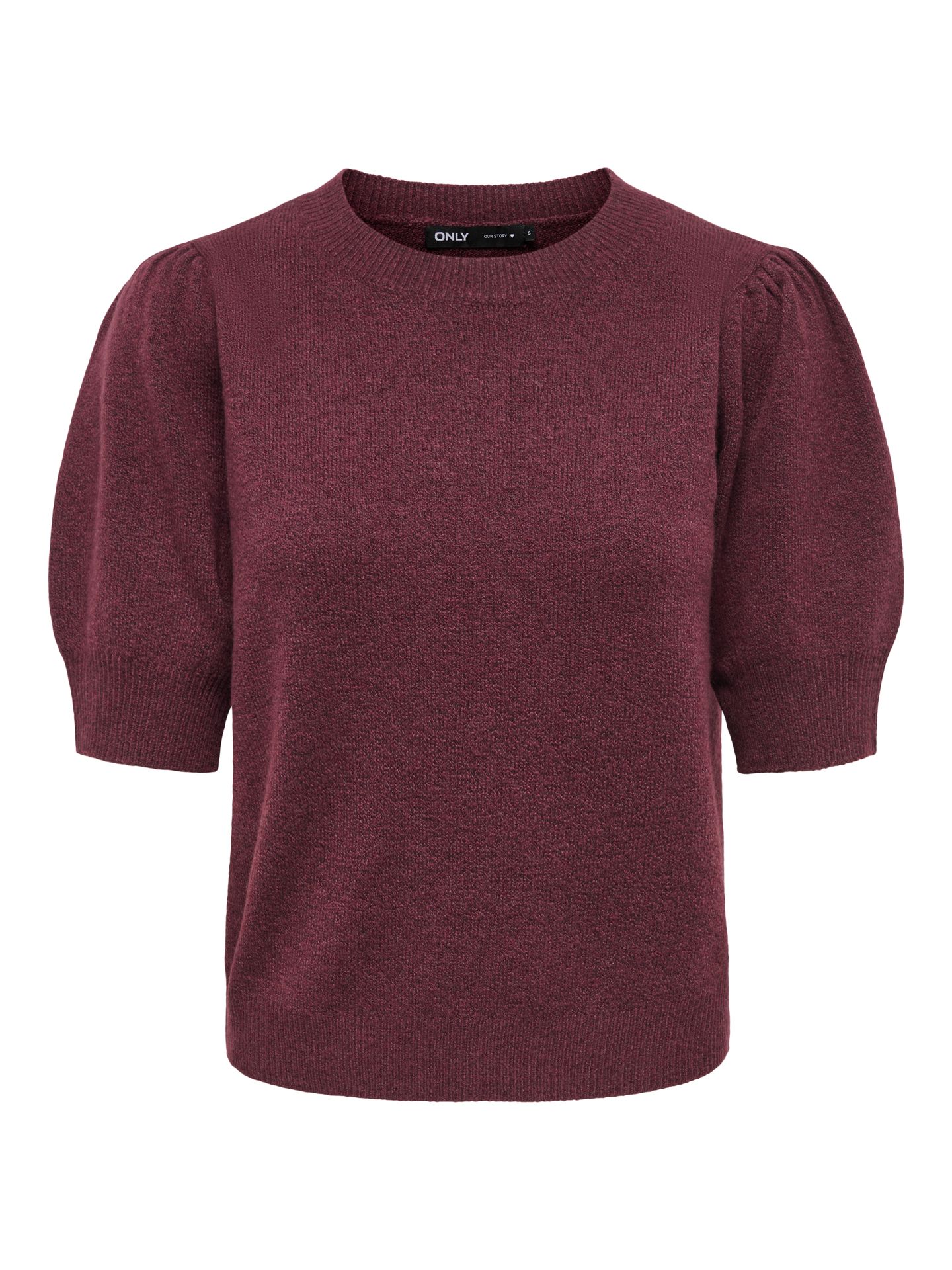 Only ONLRICA LIFE 2/4 PULLOVER KNT NOOS Zinfandel/Melange 00107518-EKA26011400003624