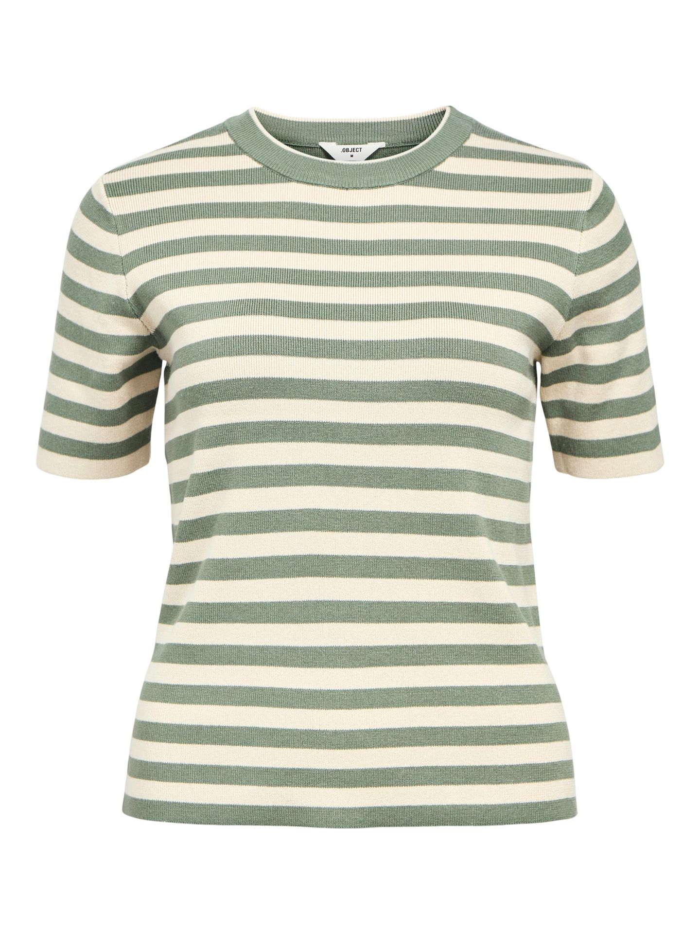 Object OBJESTER S/S NEW KNIT PULLOVER NOOS Laurel Wreath/Sandshell 2900157454047