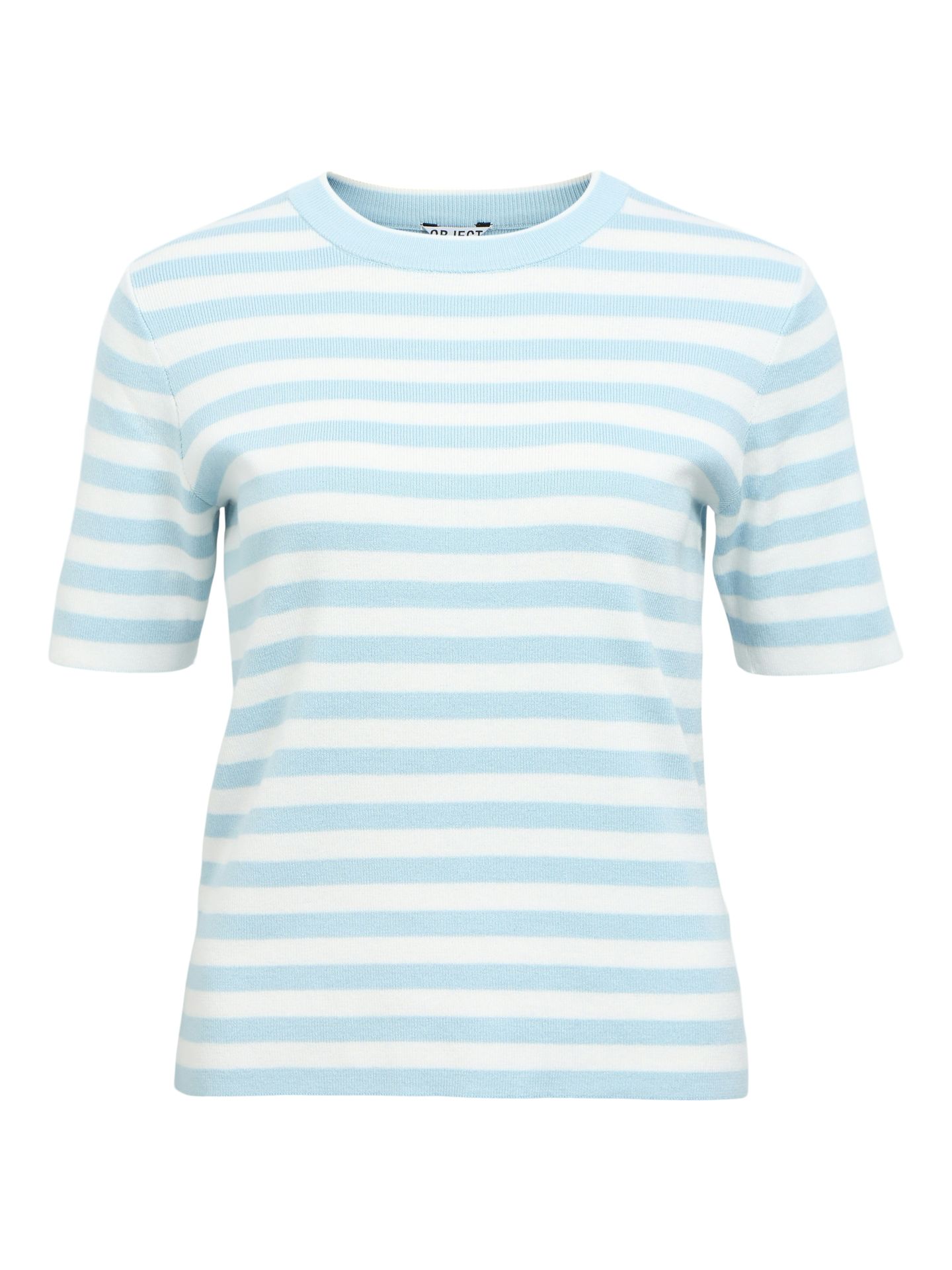 Object OBJESTER S/S NEW KNIT PULLOVER NOOS Winter Sky/Cloud dancer 2900163788044