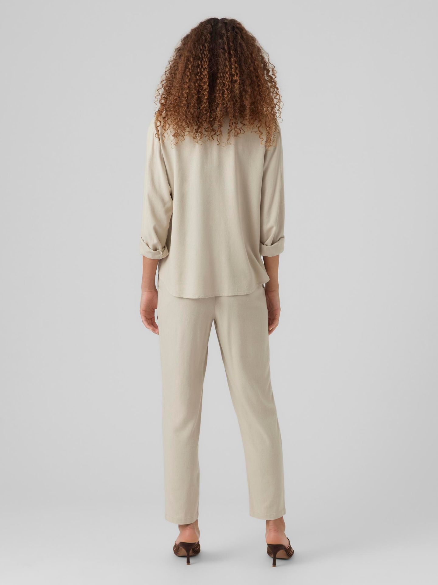 Vero Moda VMJESMILO ANKLE PANTS WVN GA NOOS Silver Lining 2900145708060