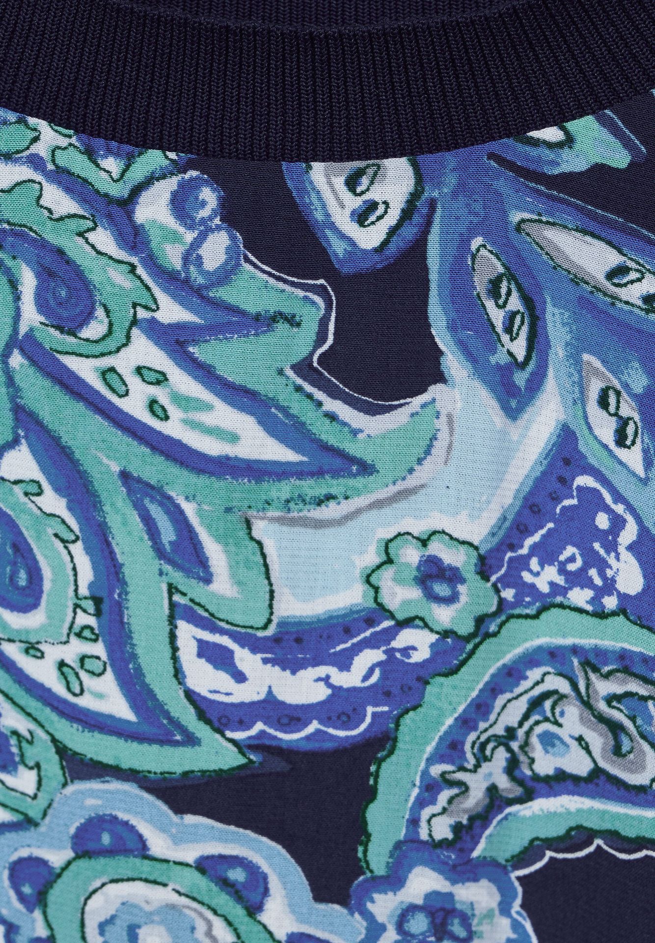 Street-One LTD QR printed mat-mix shirt w intense aqua 2900145742057 Street-One LTD QR printed mat-mix shirt w intense aqua 2900145742057