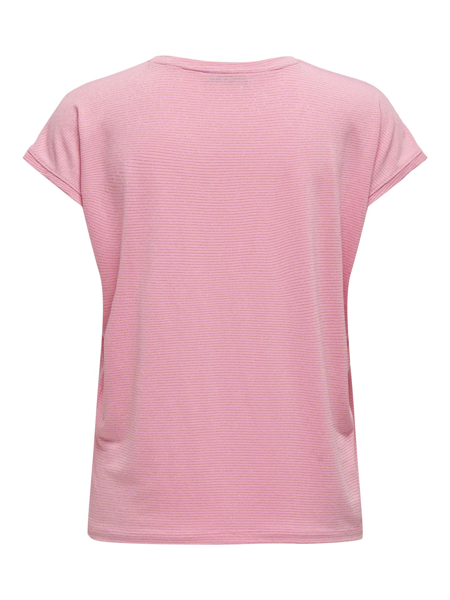 Only ONLCLAUDIA S/S GLITTER STRIPE TOP J Bonbon/Fuchsia Purple 2900165092033
