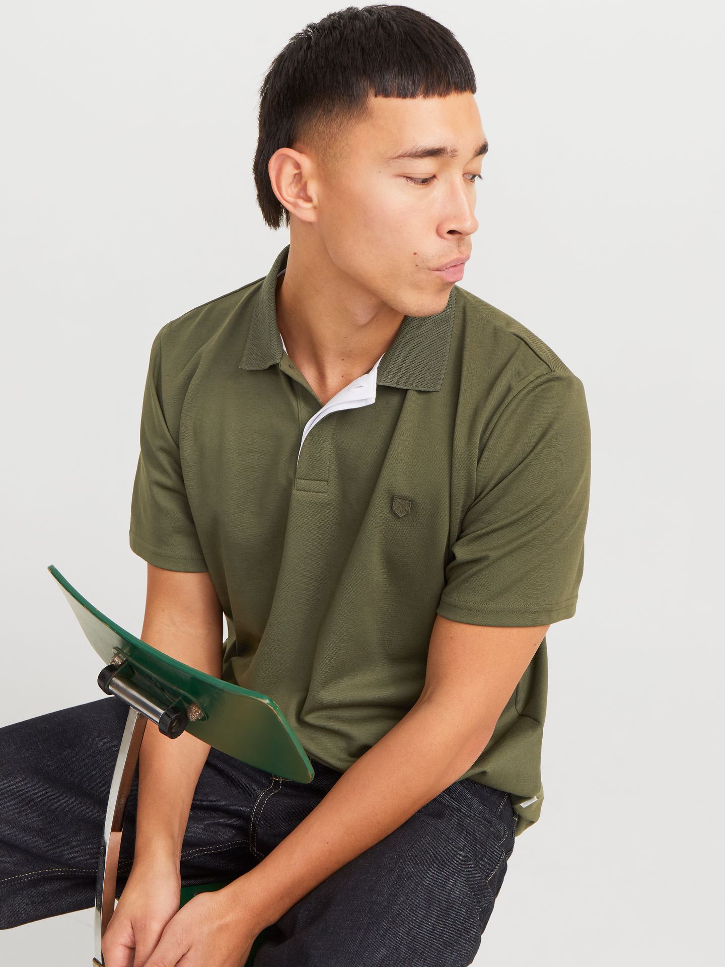 Jack & Jones JPRCCRODNEY SS POLO NOOS Olive Night 2900153286017