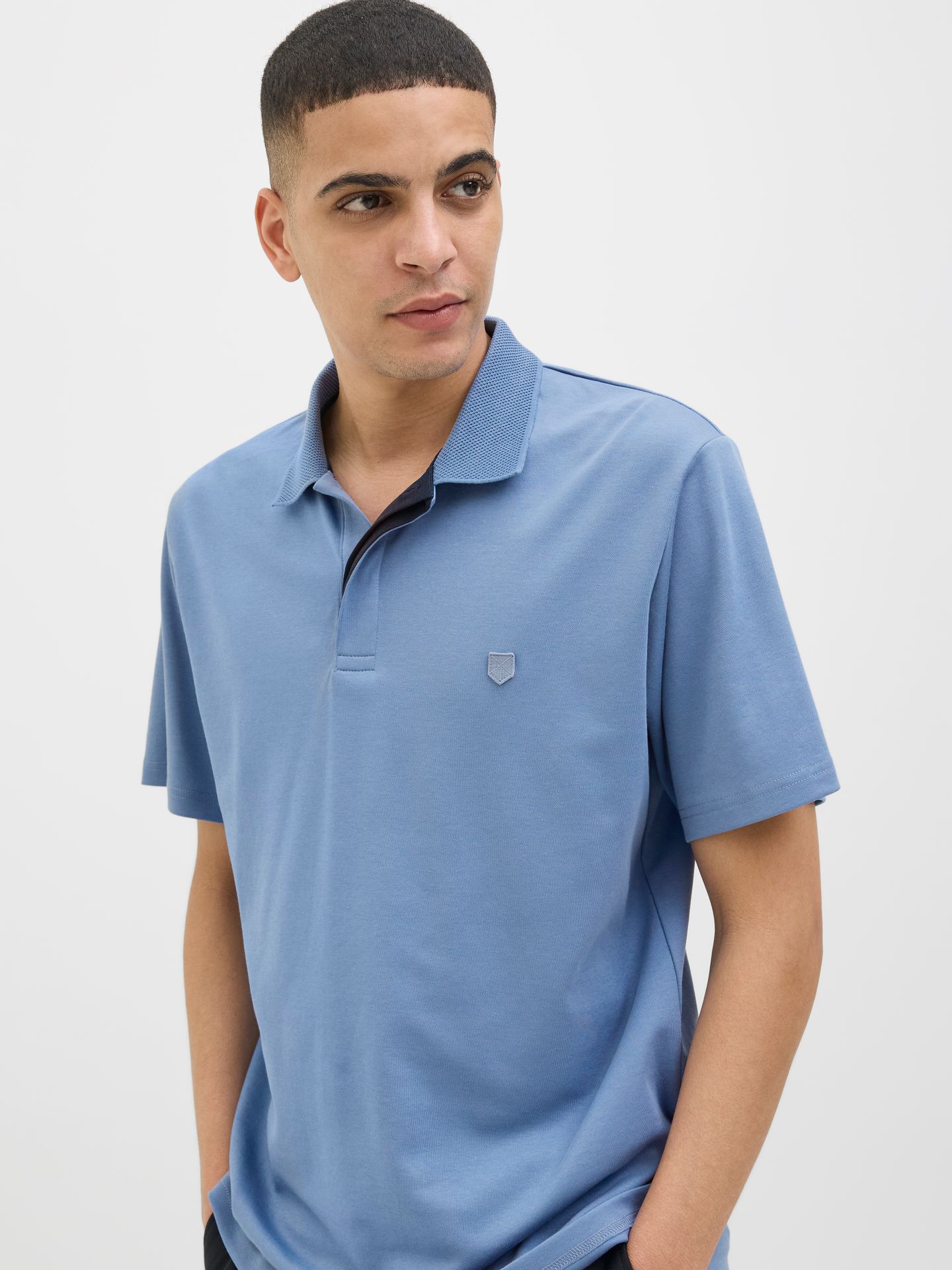 Jack & Jones JPRCCRODNEY SS POLO NOOS Quiet Harbor 2900156187021