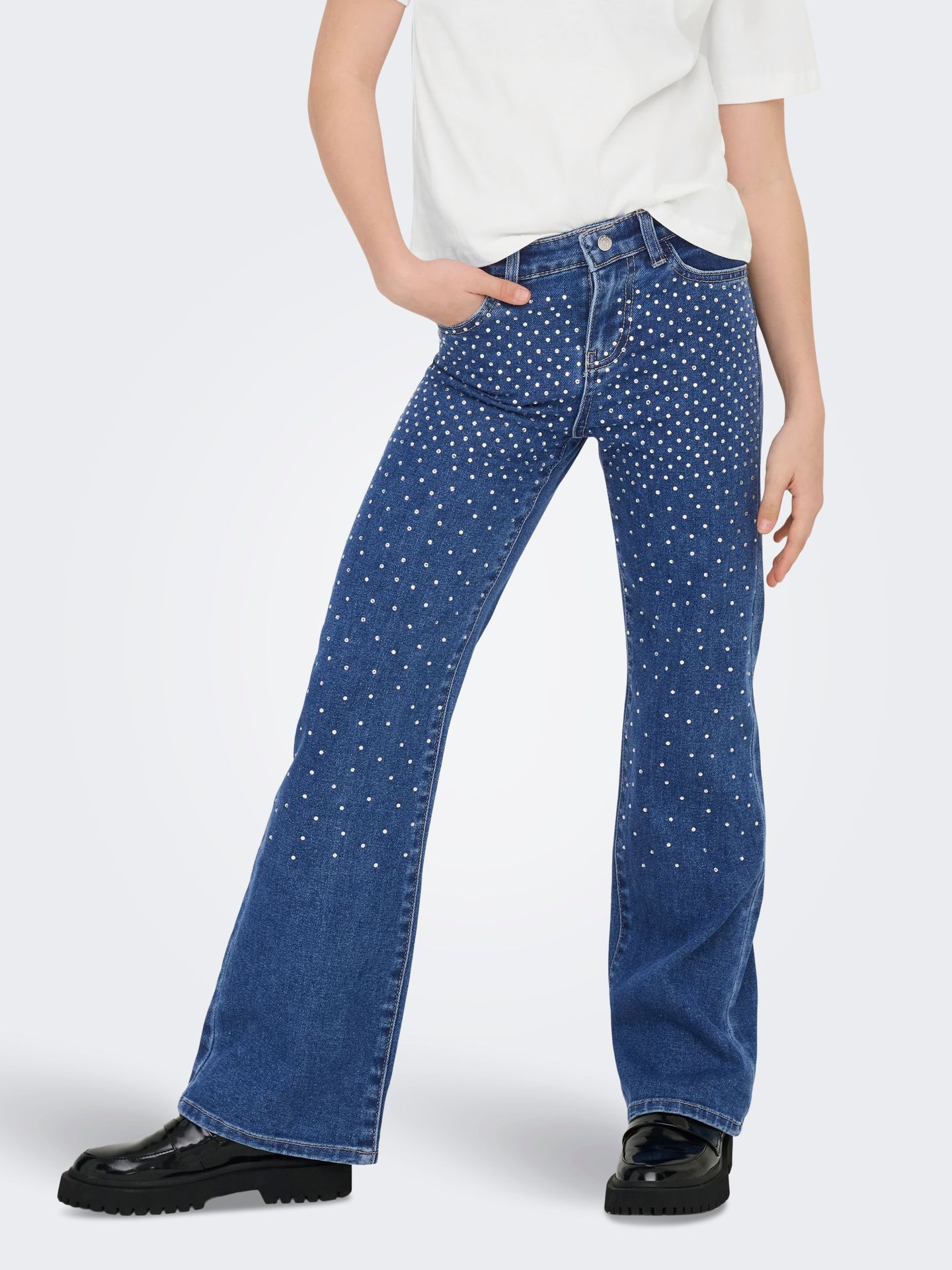 Kids Only KOGJUICY WIDE RHINESTONE DNM Medium Blue Denim 2900151743031