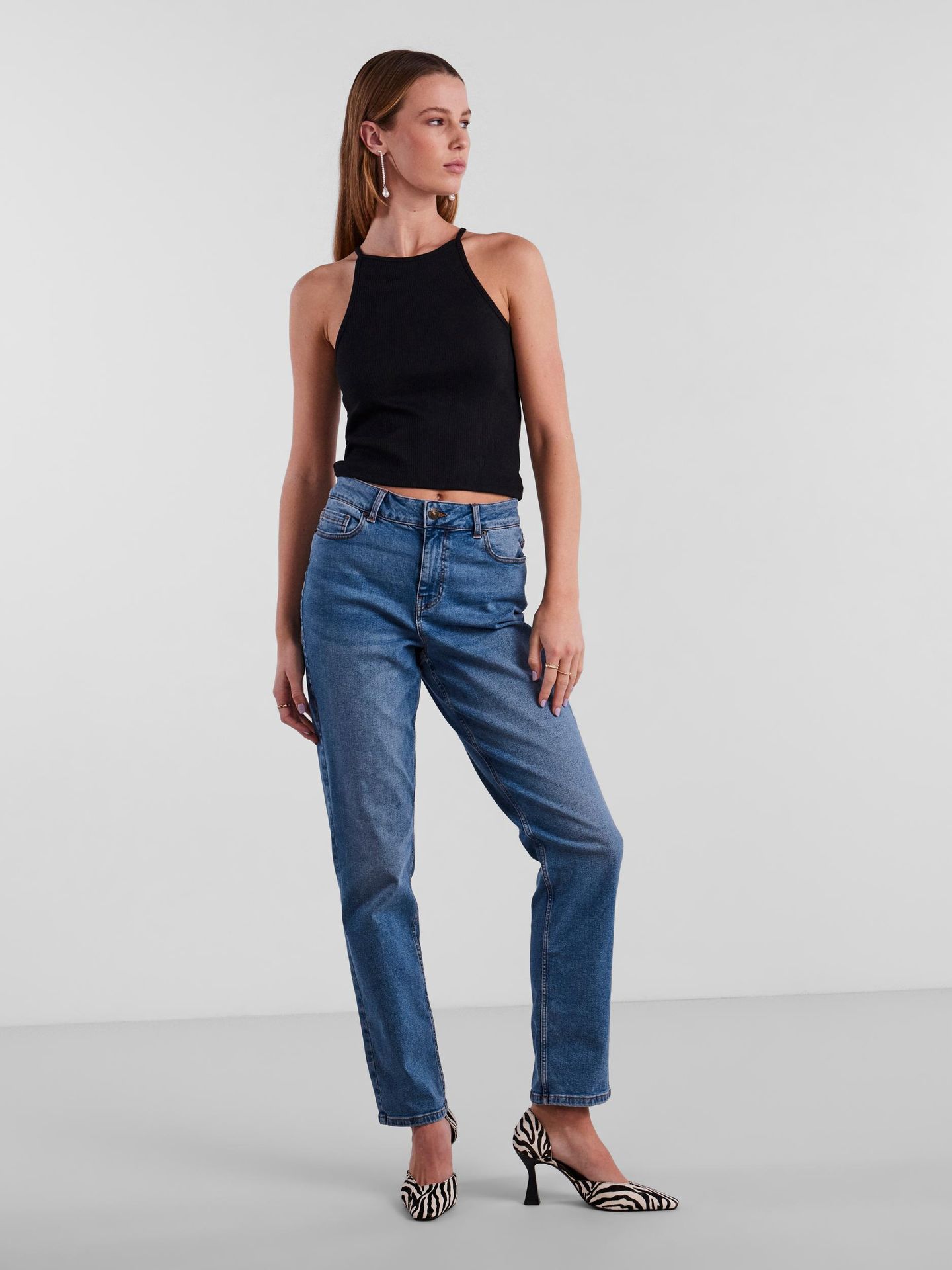 Pieces PCOSTINA STRAP TOP NOOS BC Black 2900145951046