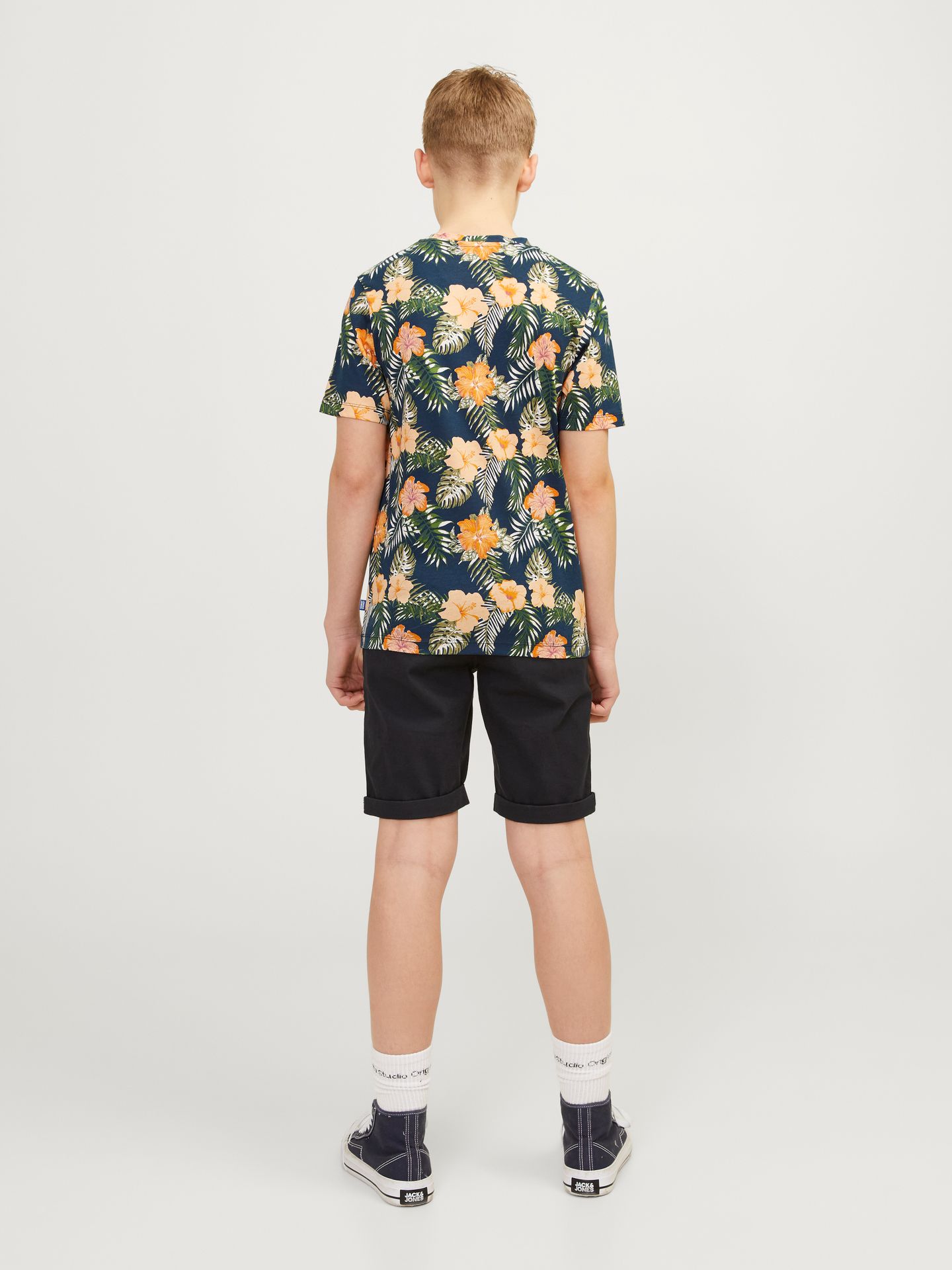 Jack & Jones JJCHILL AOP TEE SS CREW NECK JNR Navy Blazer 2900145953019