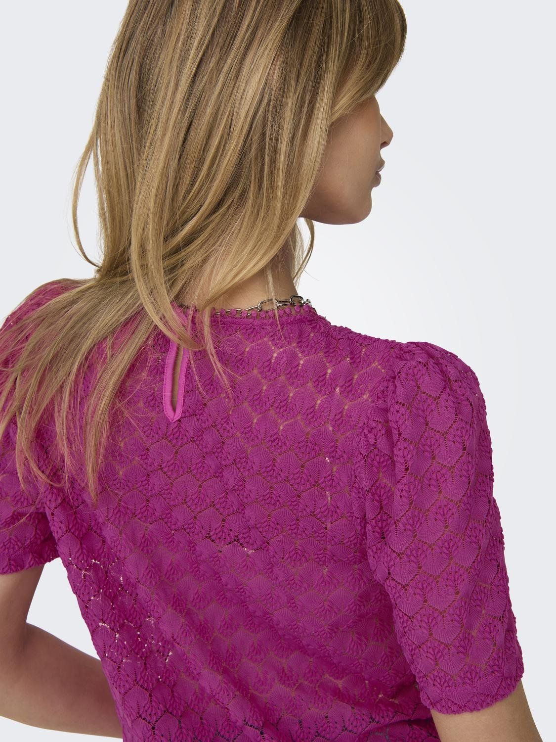 Only ONLLEA S/S RUFFLES TOP JRS NOOS Raspberry Rose 2900146016027 Only ONLLEA S/S RUFFLES TOP JRS NOOS Raspberry Rose 2900146016027