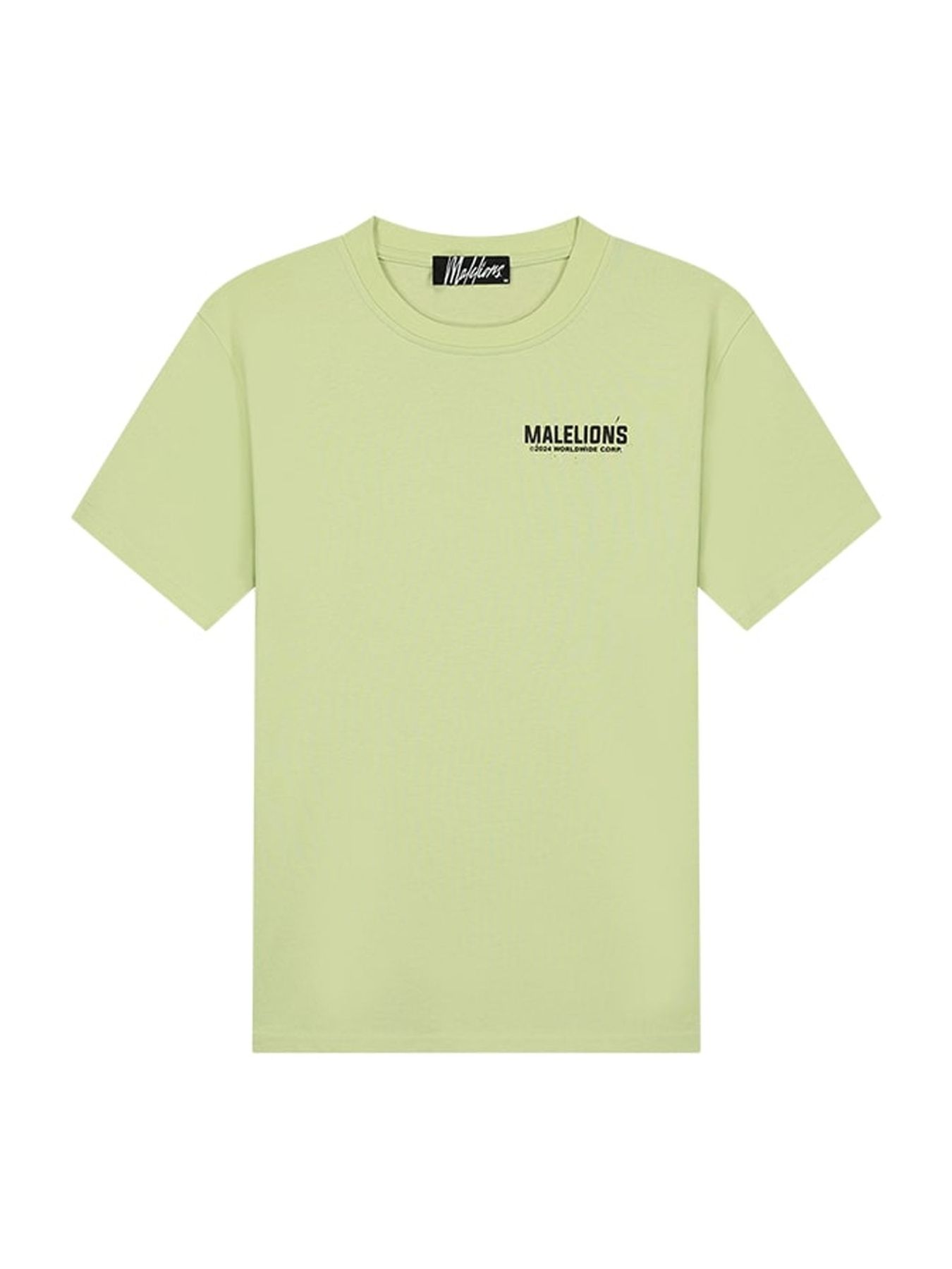 Malelions Worldwide paint t-shirt Light Green 00107724-LGR