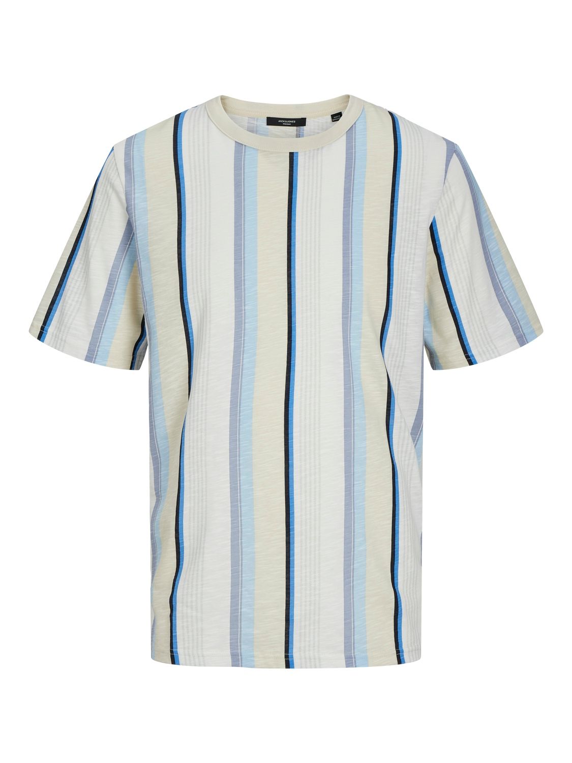Jack & Jones JPRBLAPALMA AOP SS TEE CREW NECK SN Summer Sand/Stripes 00107736-EKA26011400002344