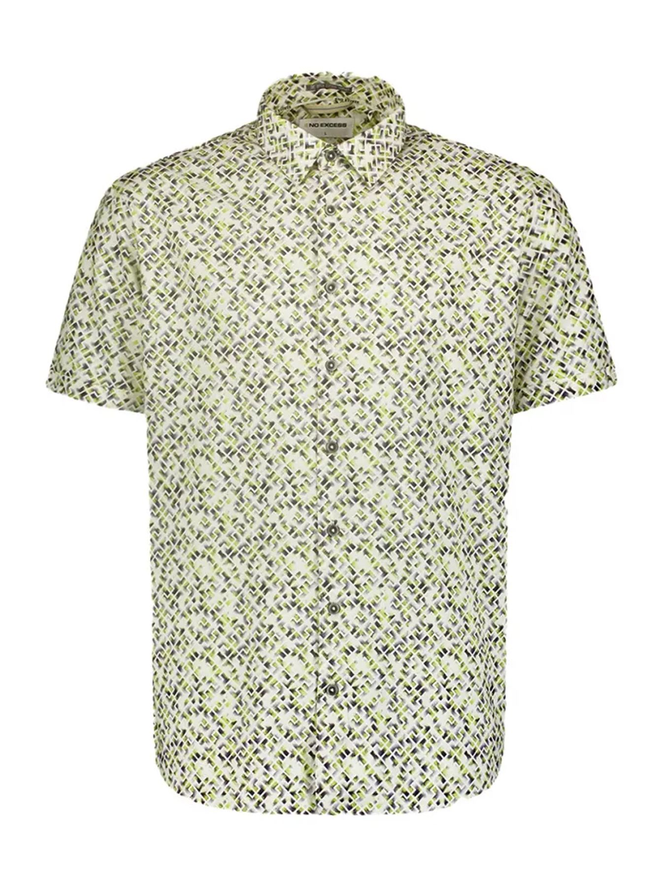 No Excess Shirt Short Sleeve Allover Printed 056 lime 2900146140067