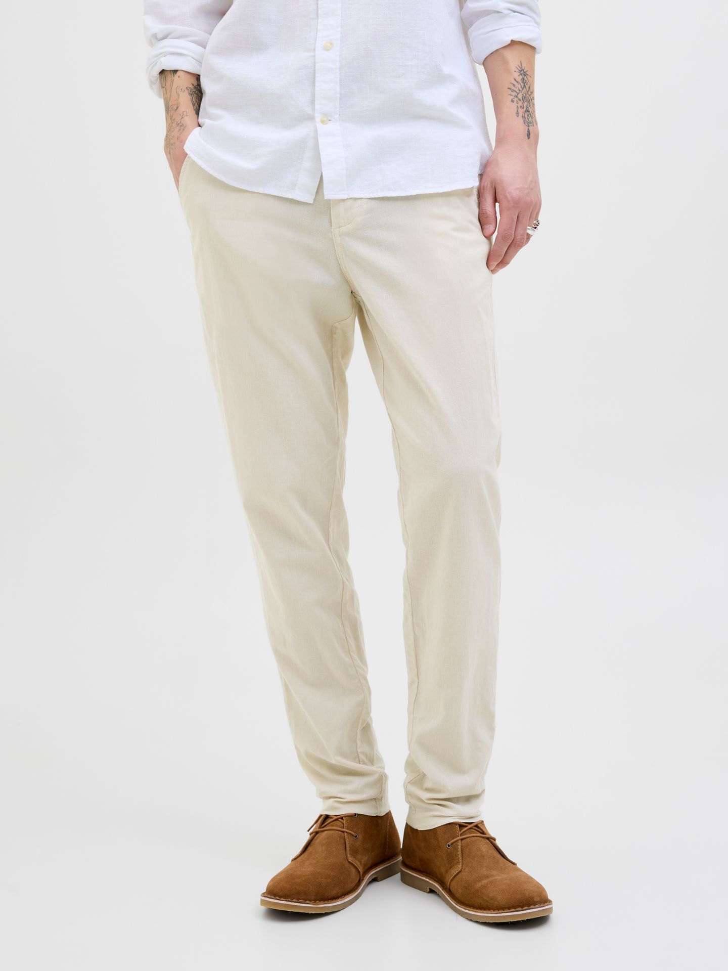 Jack & Jones JPSTACE JJSUMMER CHINO PANT SN Feather Gray 2900165156056