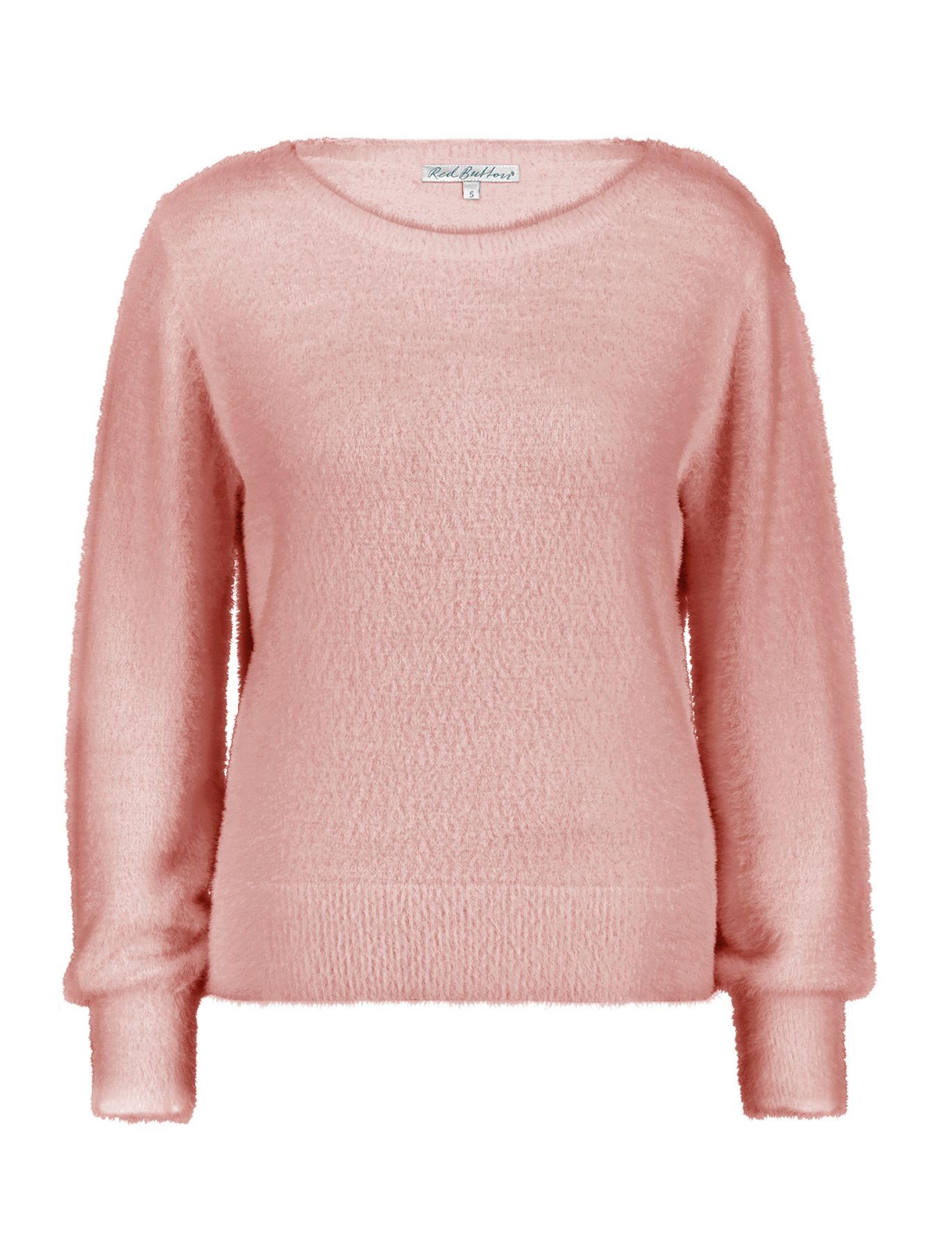 Red Button Bodi fluffy sweater old rose343 2900146364036