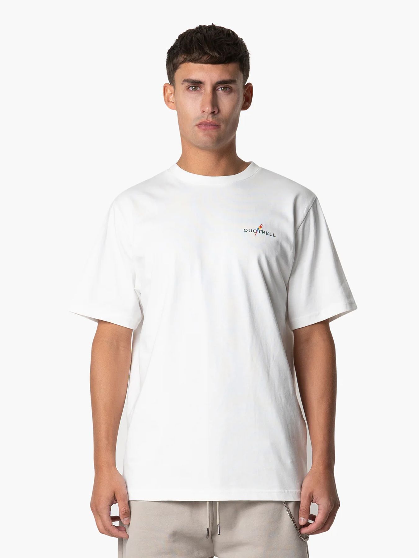 Quotrell Resort t-shirt Off White/green 00107925-OWG