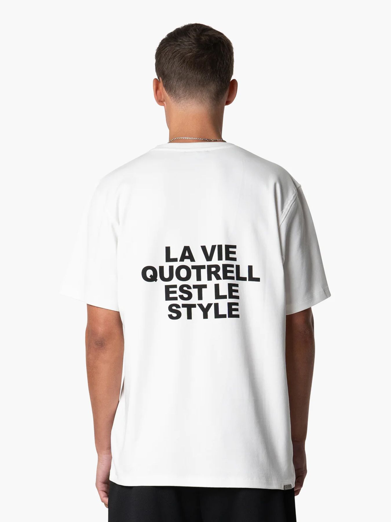 Quotrell La vie t-shirt White/black 2900146975041
