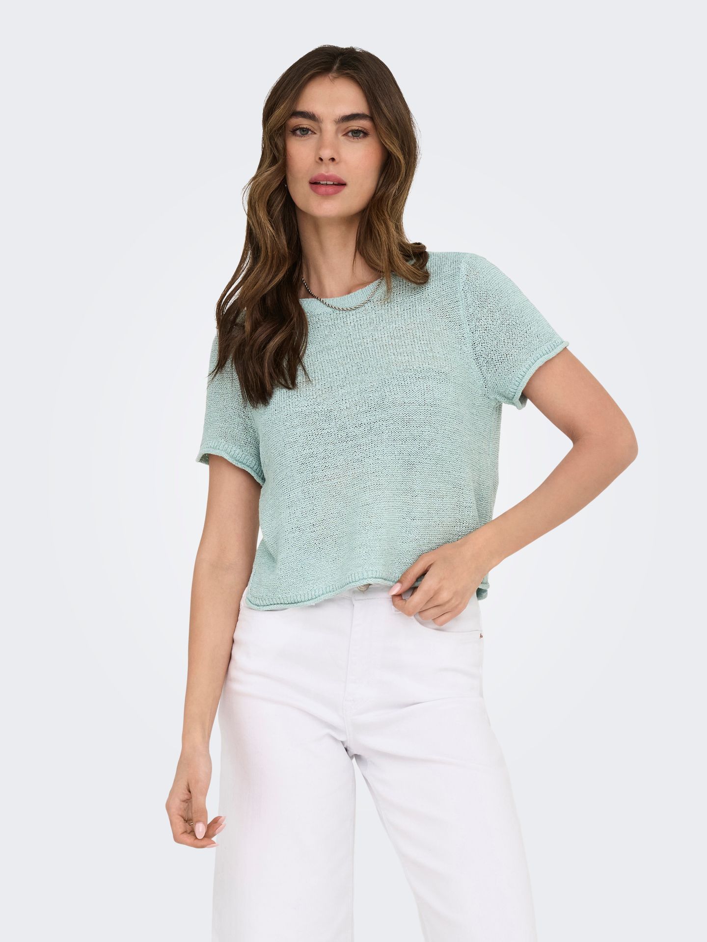 ONLSUNNY S/S PULLOVER KNT NOOS