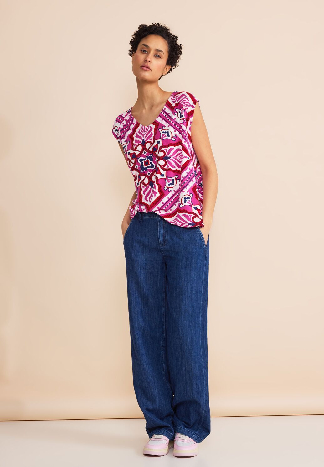 Street-One A321322 LTD QR printed jersey top magnolia pink 2900146666031 Street-One A321322 LTD QR printed jersey top magnolia pink 2900146666031