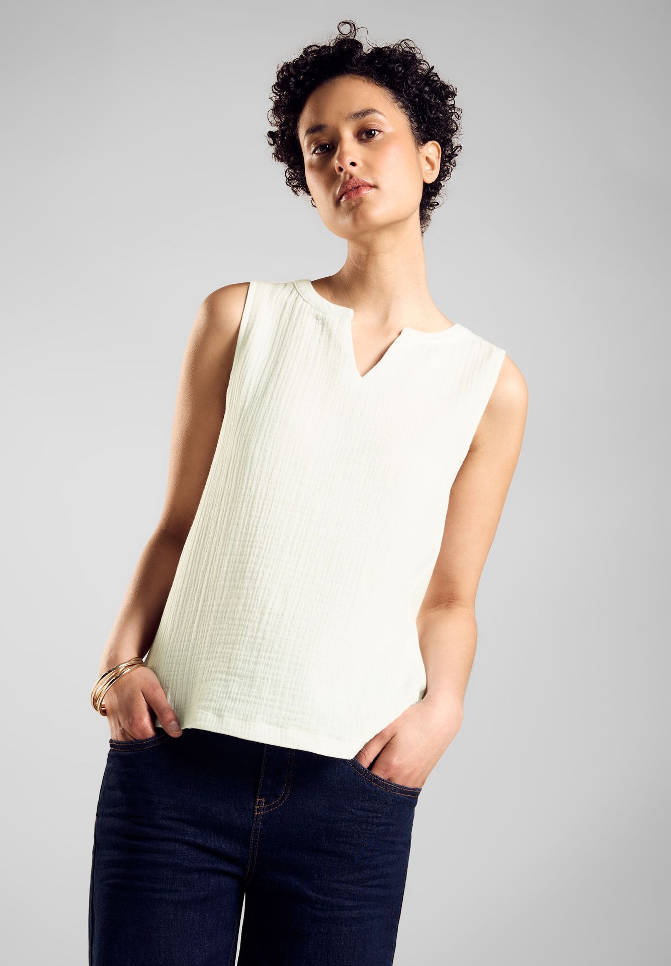 Street-One A321491 LTD QR musselin mat-mix top off white 00108049-L0019000200000506