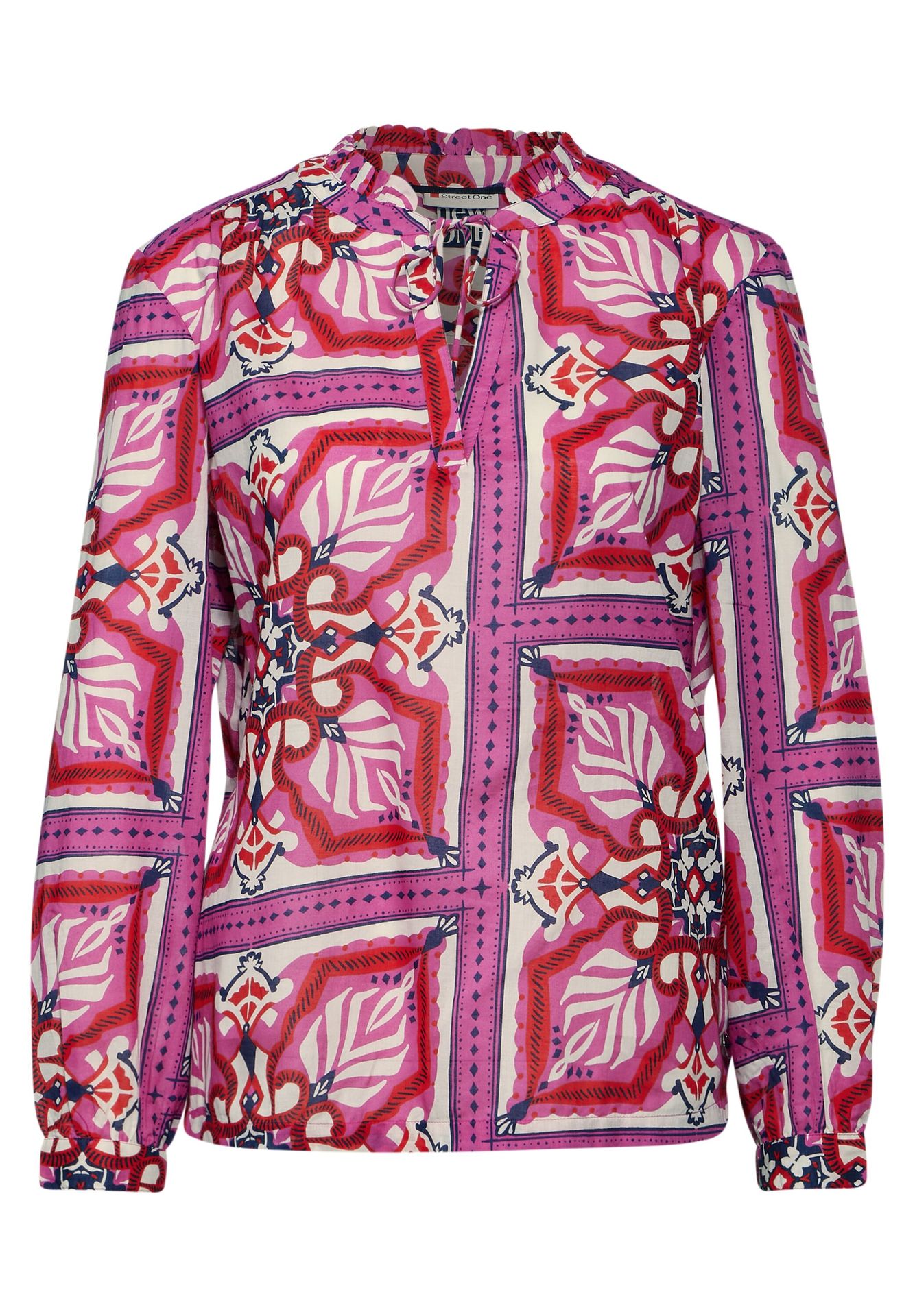 Street-One A344657 LTD QR Printed tunic blouse magnolia pink 00108065-EKA19000200000448