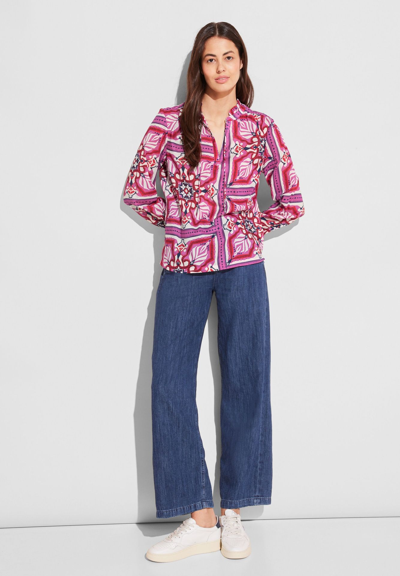 Street-One A344657 LTD QR Printed tunic blouse magnolia pink 2900146724069