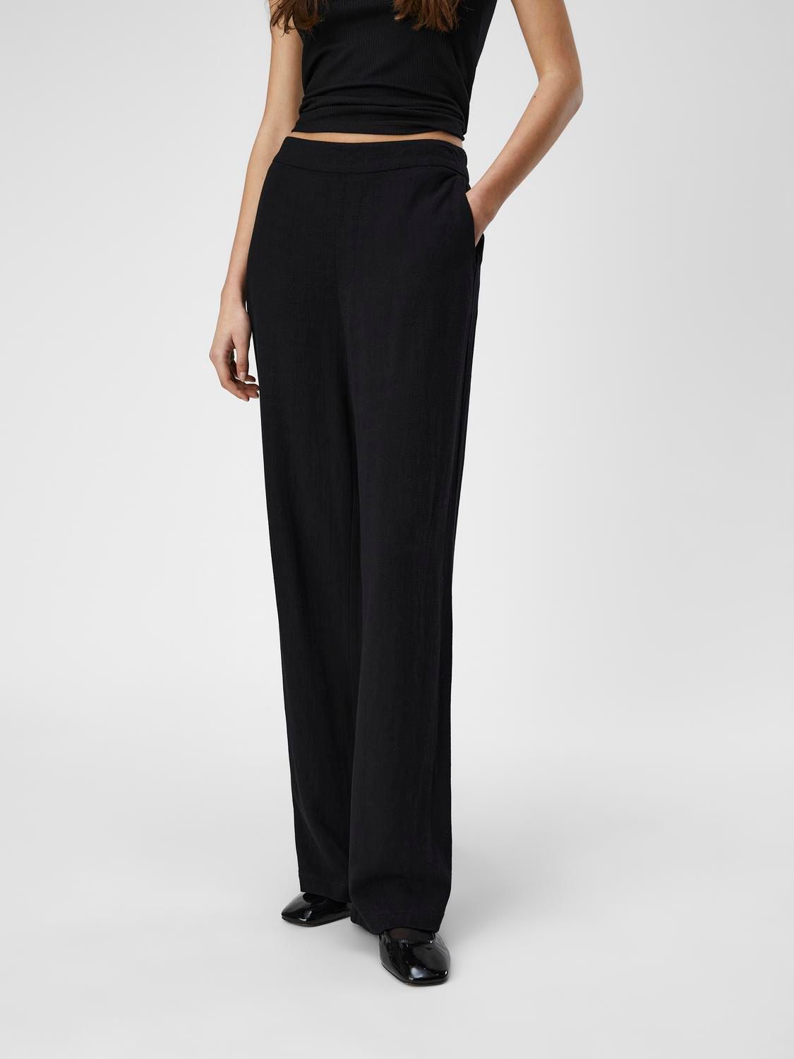 Object OBJSANNE ALINE WIDE PANT NOOS Black 2900154919044