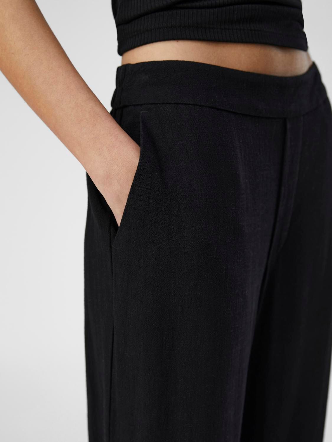 Object OBJSANNE ALINE WIDE PANT NOOS Black 2900154919044