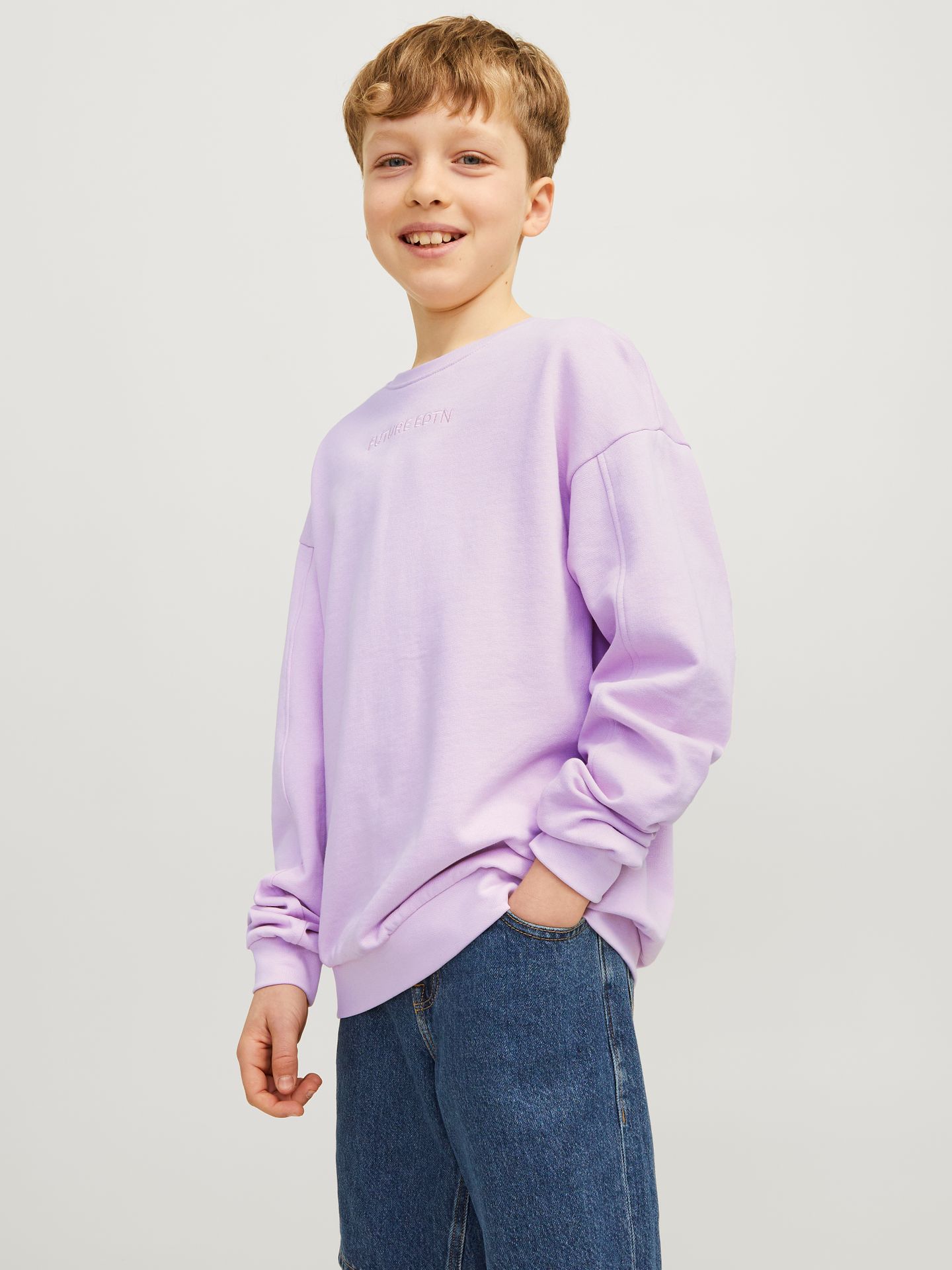 Jack & Jones JCOSTAGGER SWEAT CREW NECK JNR Winsome Orchid/VOLUME 00108200-EKA26011400002199