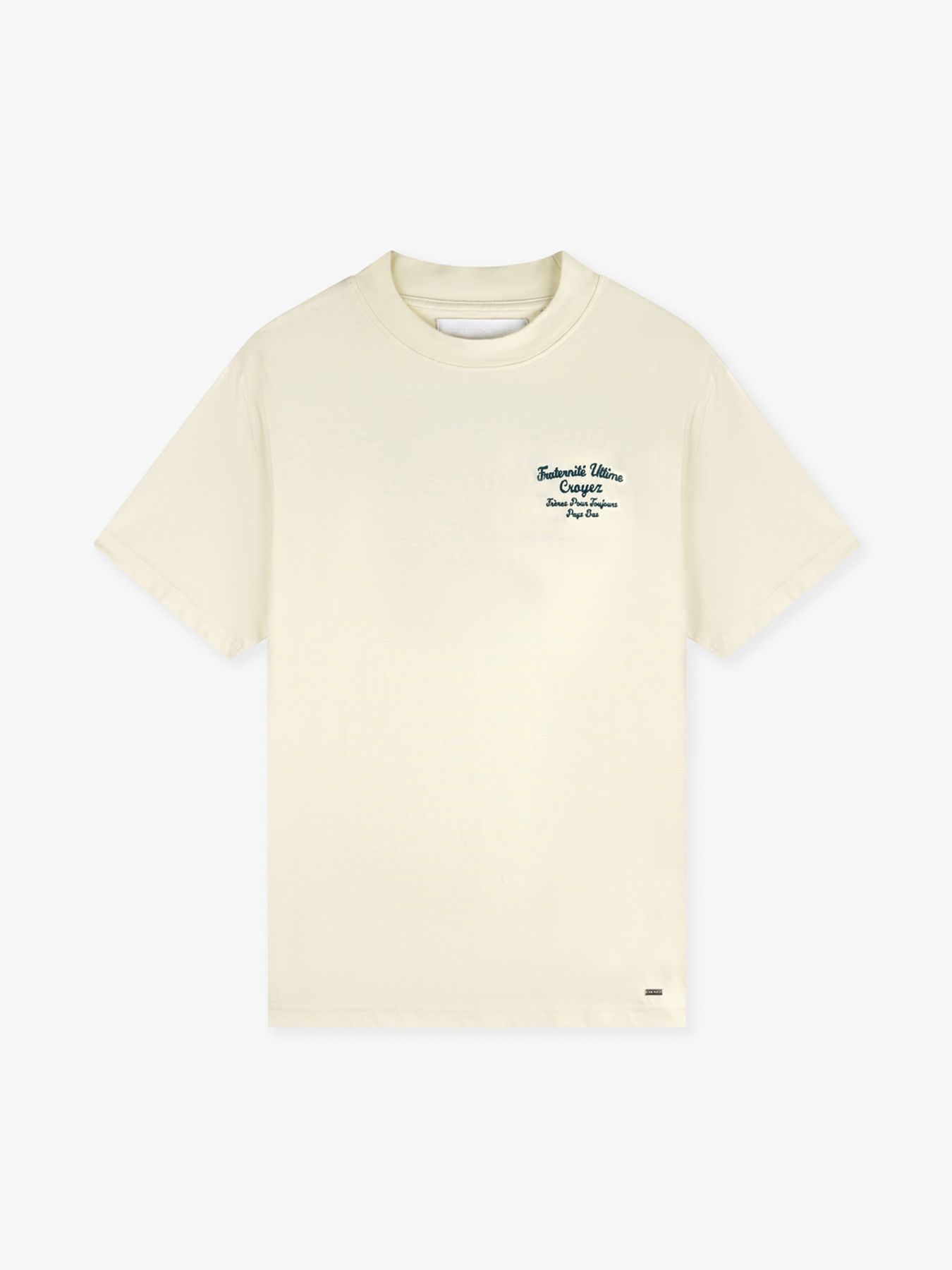 Croyez Fraternite T-shirt Buttercream-washed olive 2900147003064