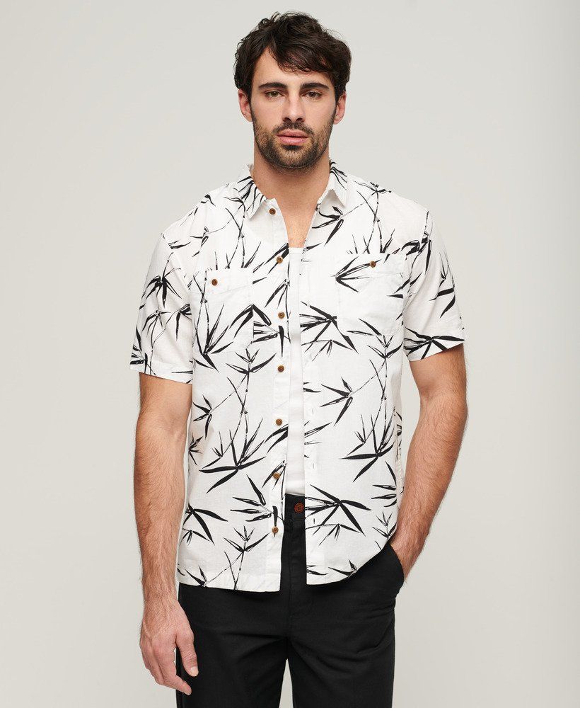 Superdry s/s Beach shirt 01c Optic 2900147170070