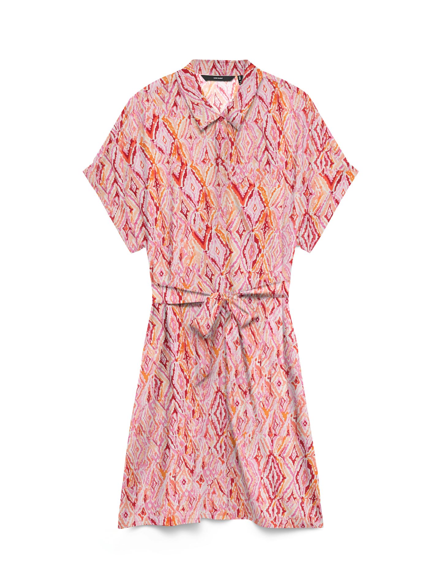 Vero Moda VMEASY JOY S/S SHIRT DRESS WVN GA Snow White/Dina 2900166818038