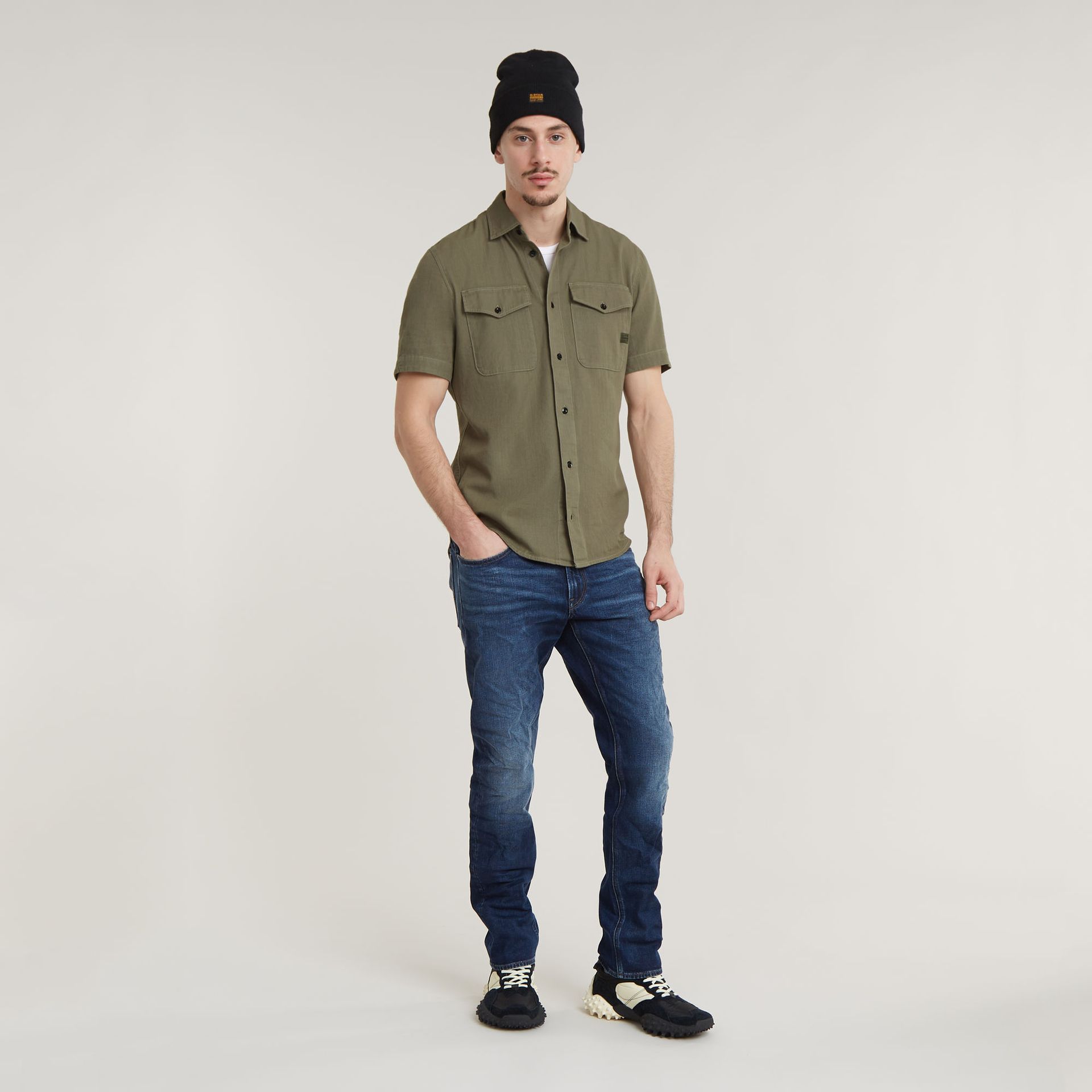G-star Raw Marine slim shirt s\s B681 shamrock gd 2900147326040