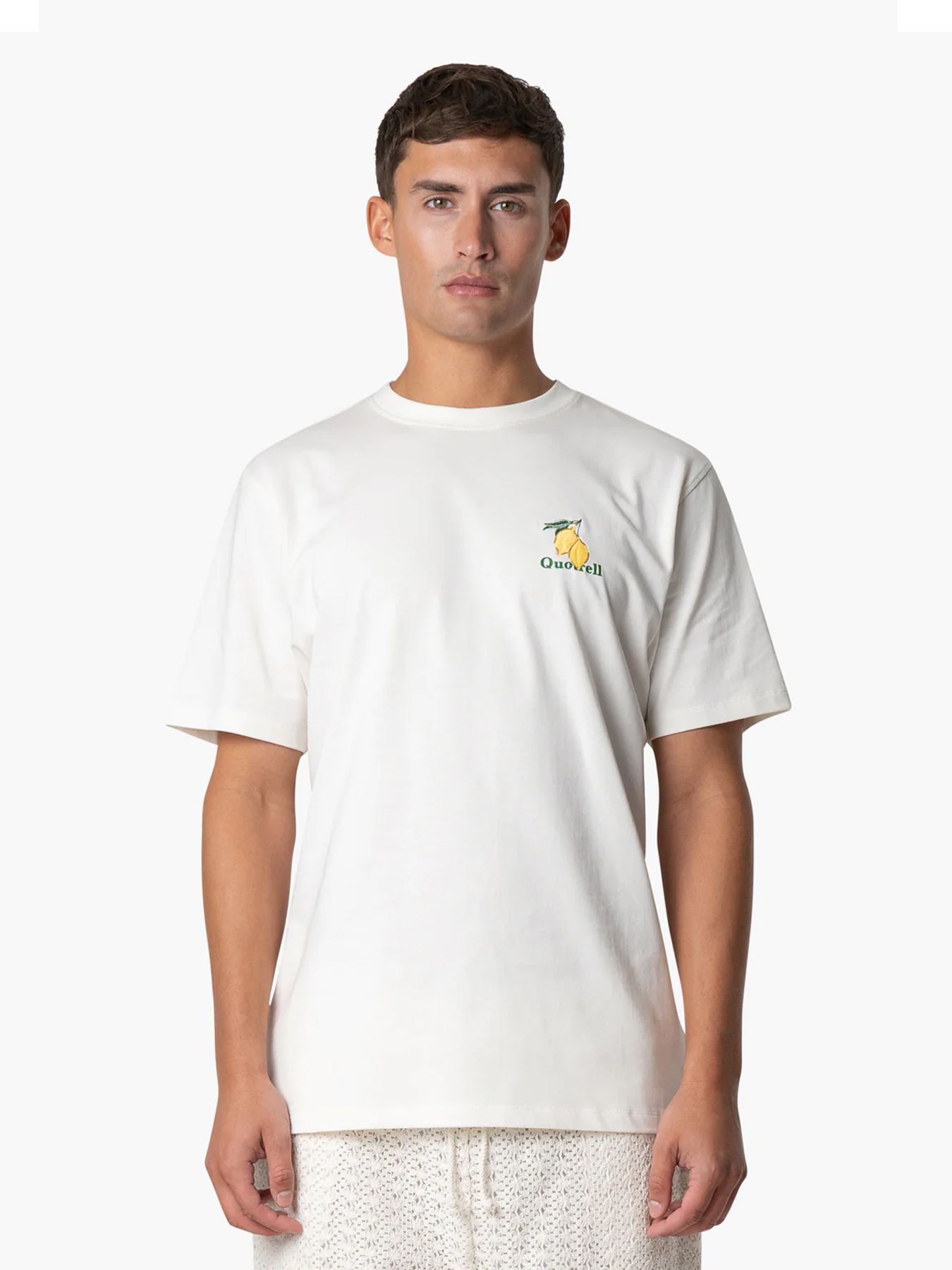 Quotrell Limone t-shirt Off White/green 00108491-OWG