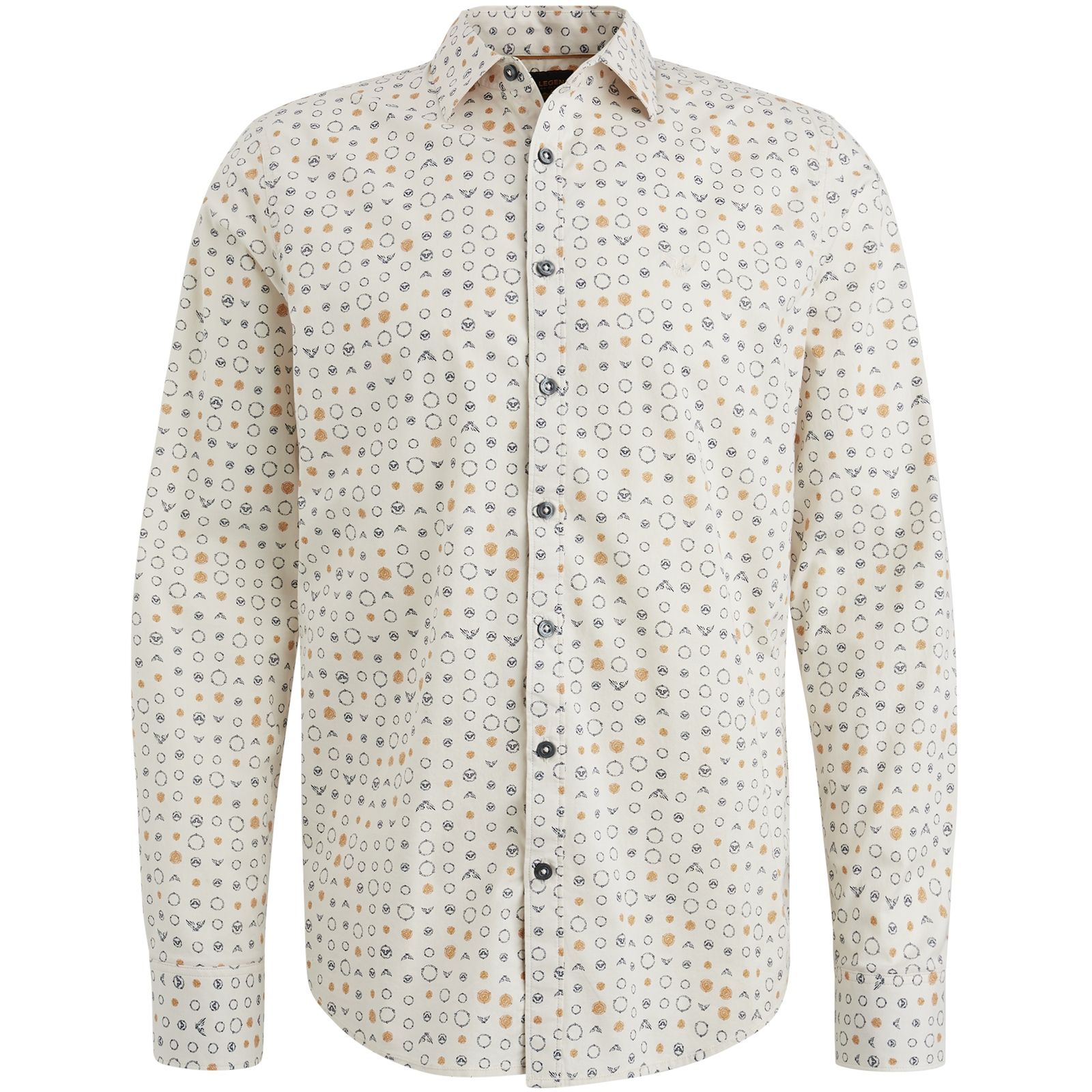 Pme Legend Long Sleeve Shirt Print on Poplin Birch 2900147523050