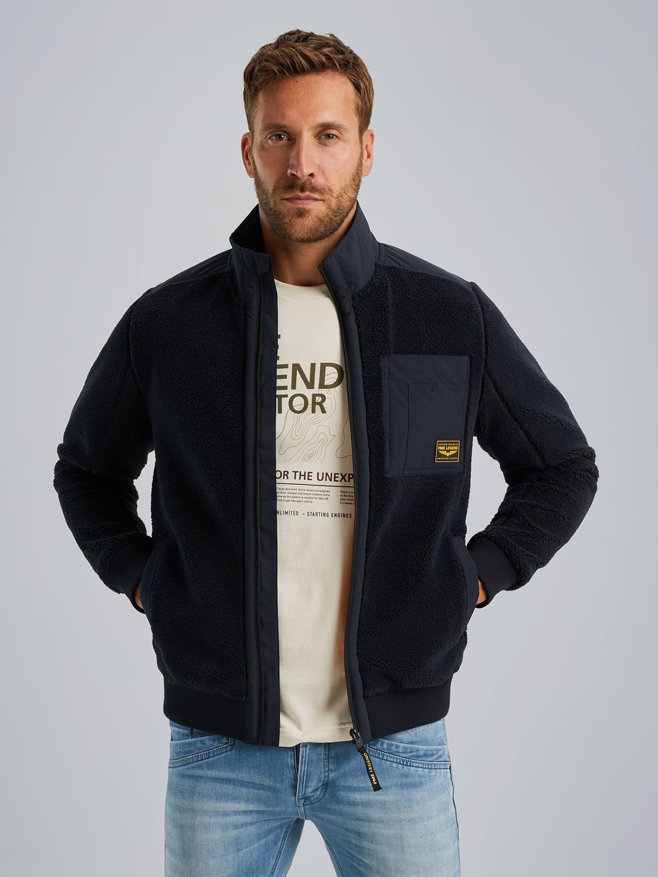 Pme Legend Zip jacket sherpa Salute 00108524-5281