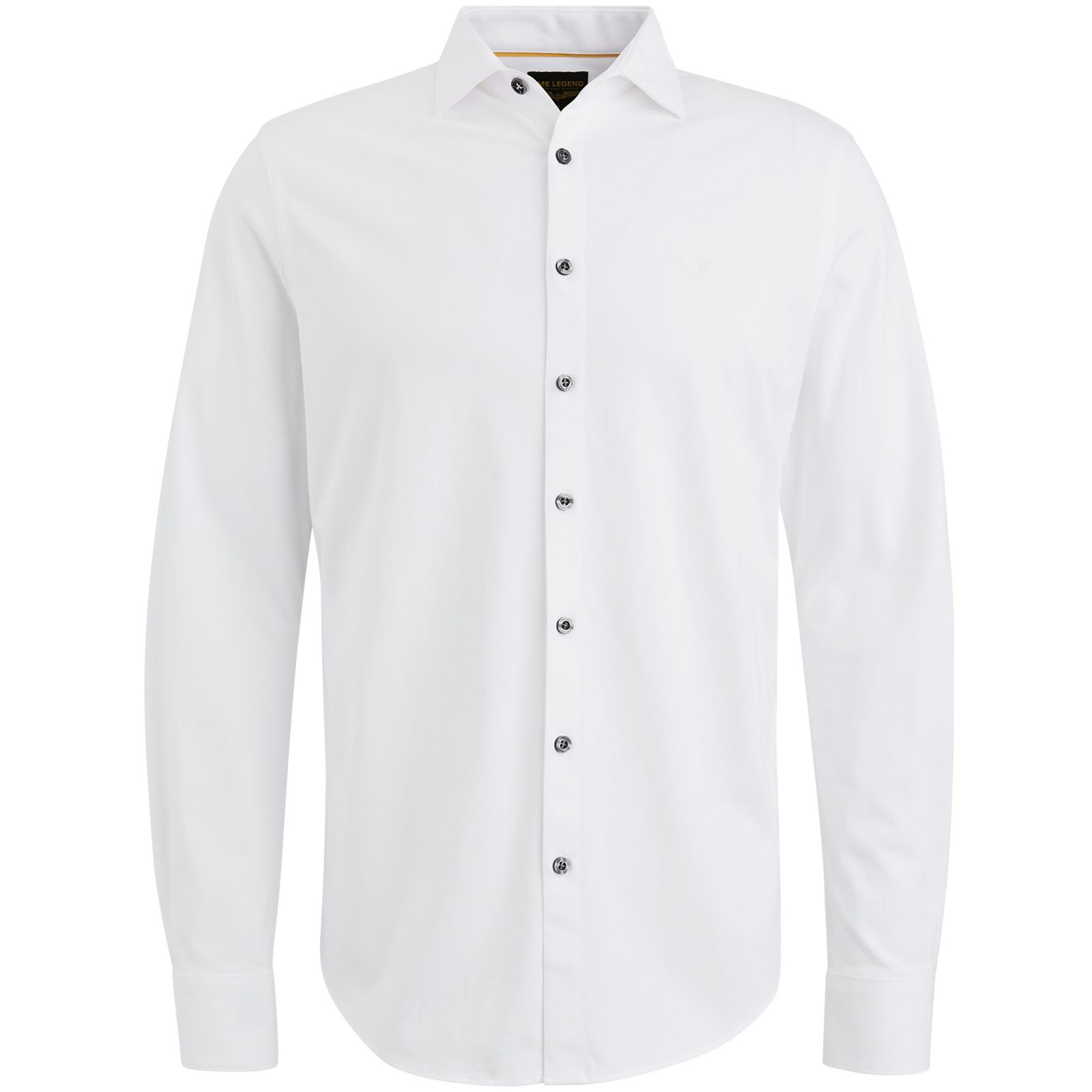 Pme Legend Long Sleeve Shirt Satin Jersey Bright White 2900147541016