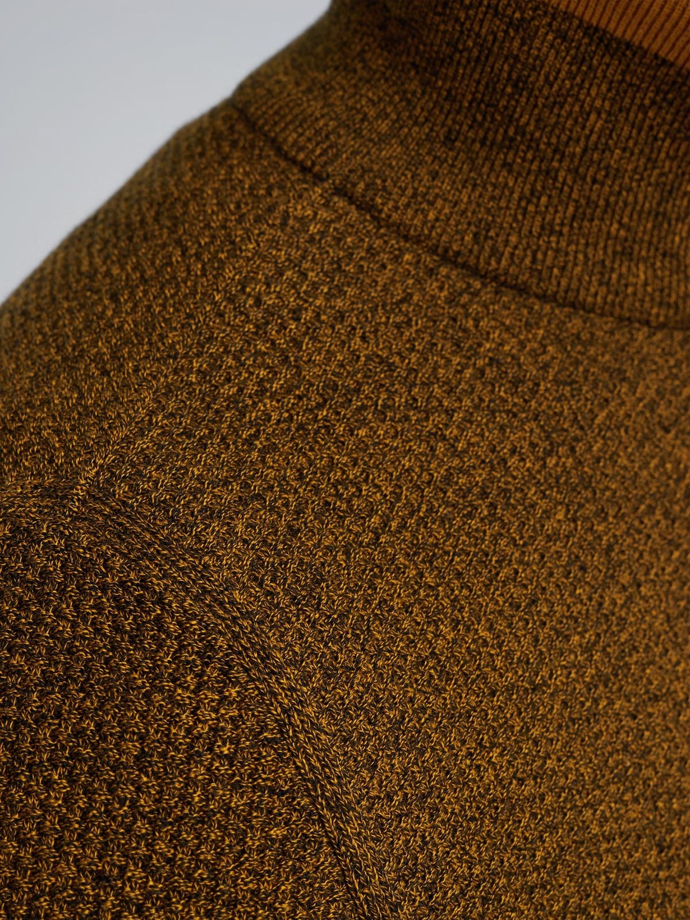 Pme Legend Half zip collar cotton mouline Buckthorne Brown 2900147547049