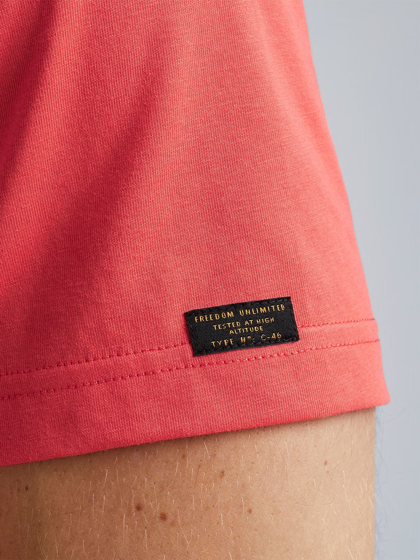 Pme Legend Short sleeve r-neck cotton elastan Hot Coral 2900147590069