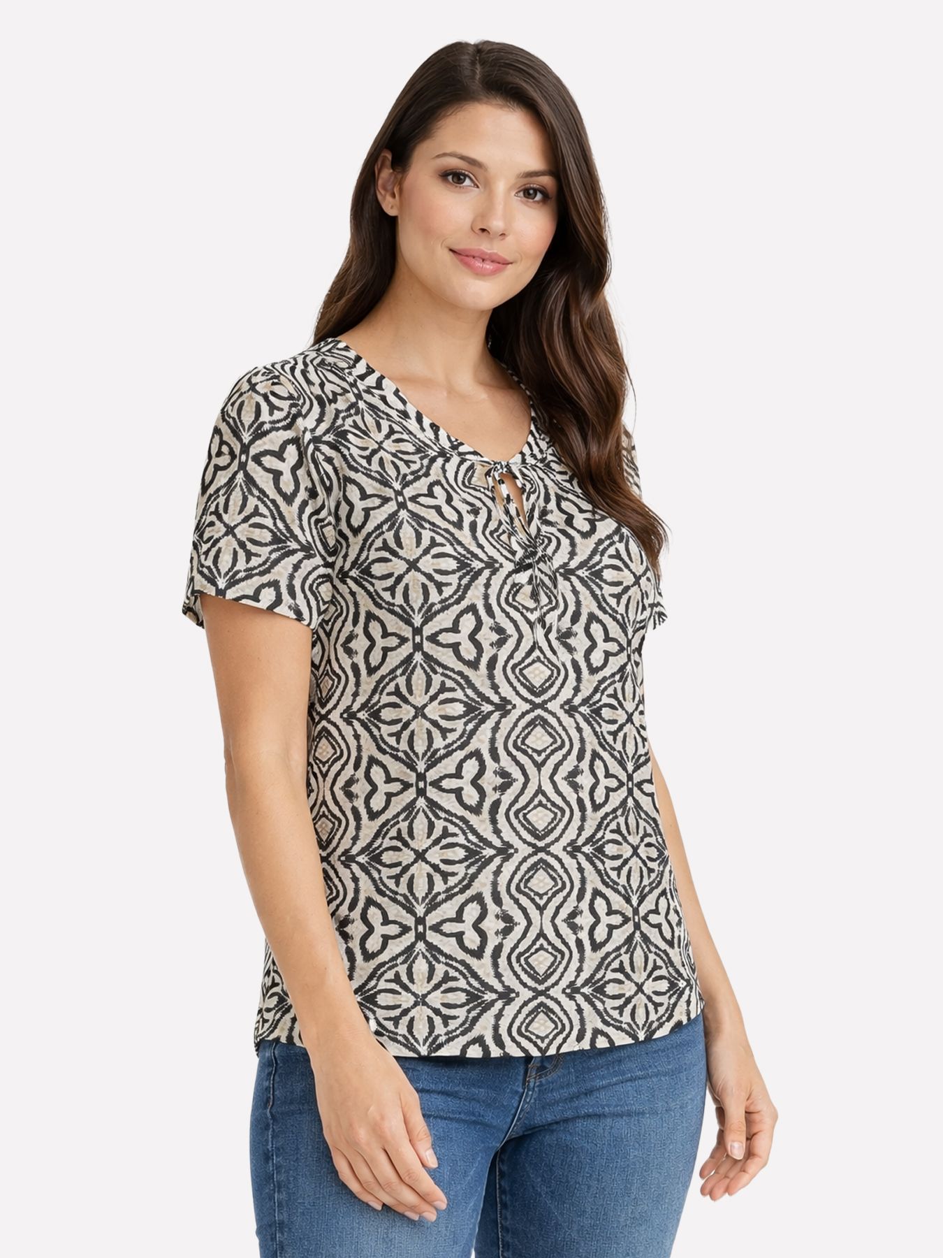 Vero Moda VMMENNY STRING SS TOP WVN GA Birch/Camille 00108560-EKA26011400003441
