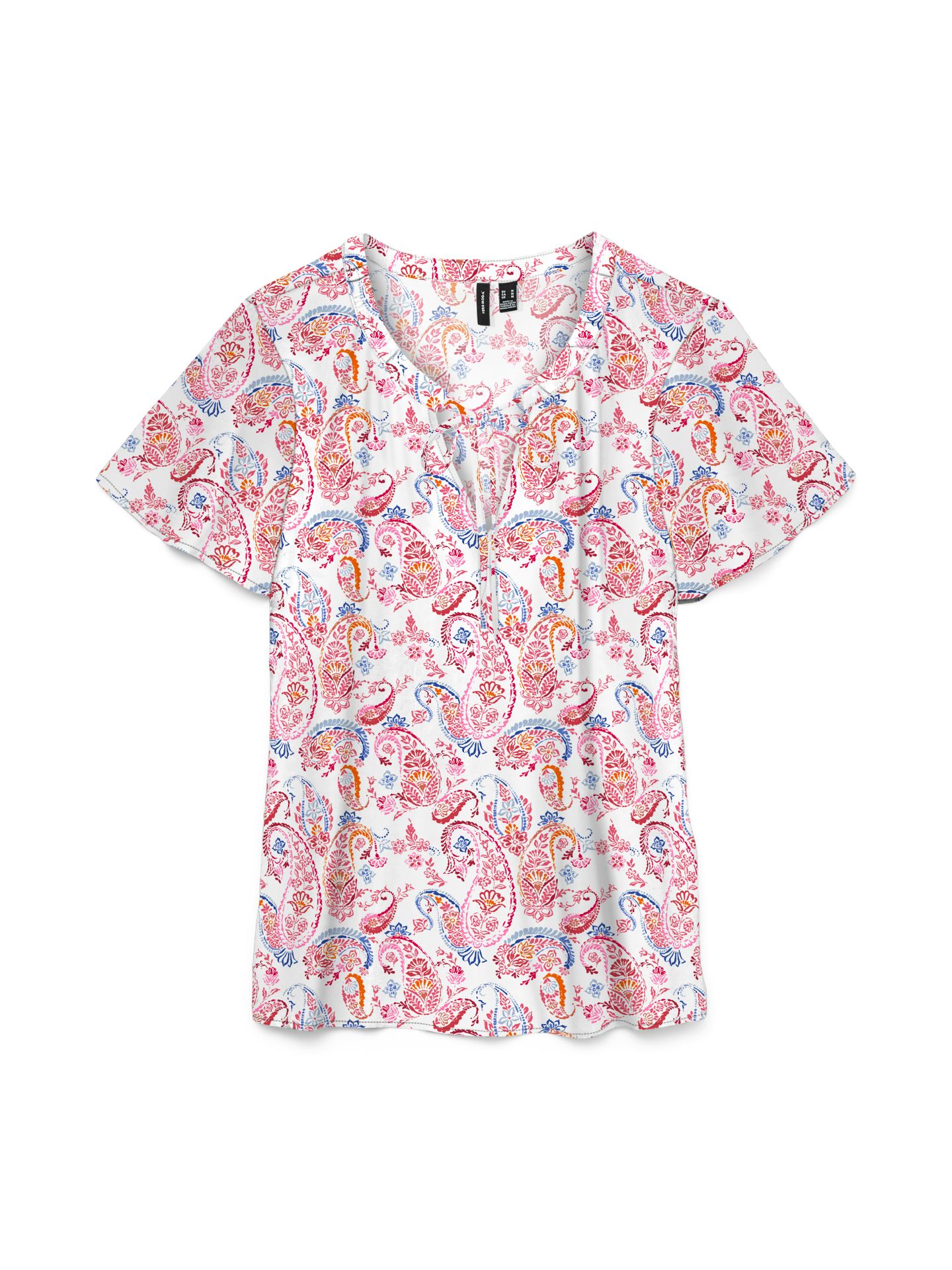 Vero Moda VMMENNY STRING SS TOP WVN GA Snow White/Pink blair 00108560-EKA26011400003448