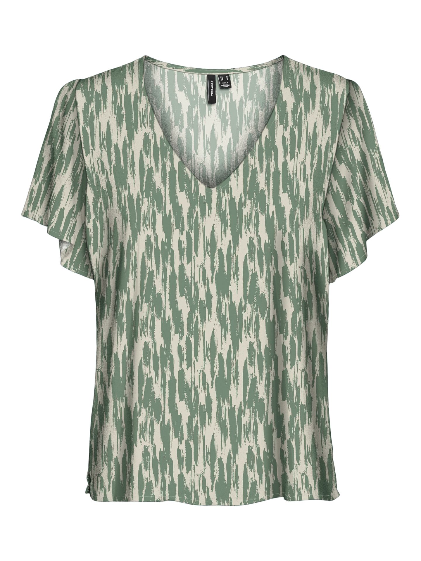 VMEASY JOY V-NECK SS BLOUSE WVN GA