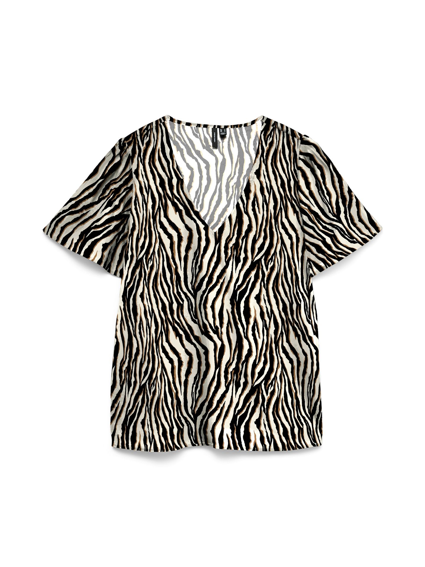Vero Moda VMEASY JOY V-NECK SS BLOUSE WVN GA Oatmeal/Dolly 00108583-EKA26011400003416