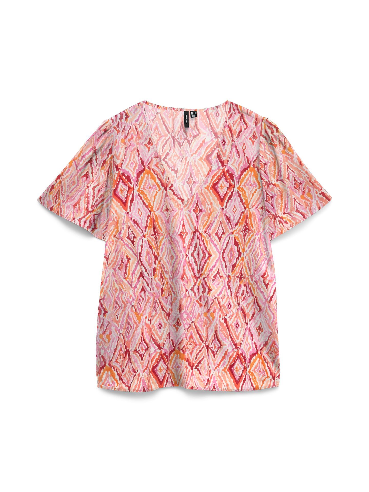 Vero Moda VMEASY JOY V-NECK SS BLOUSE WVN GA Snow White/Dina 00108583-EKA26011400003417