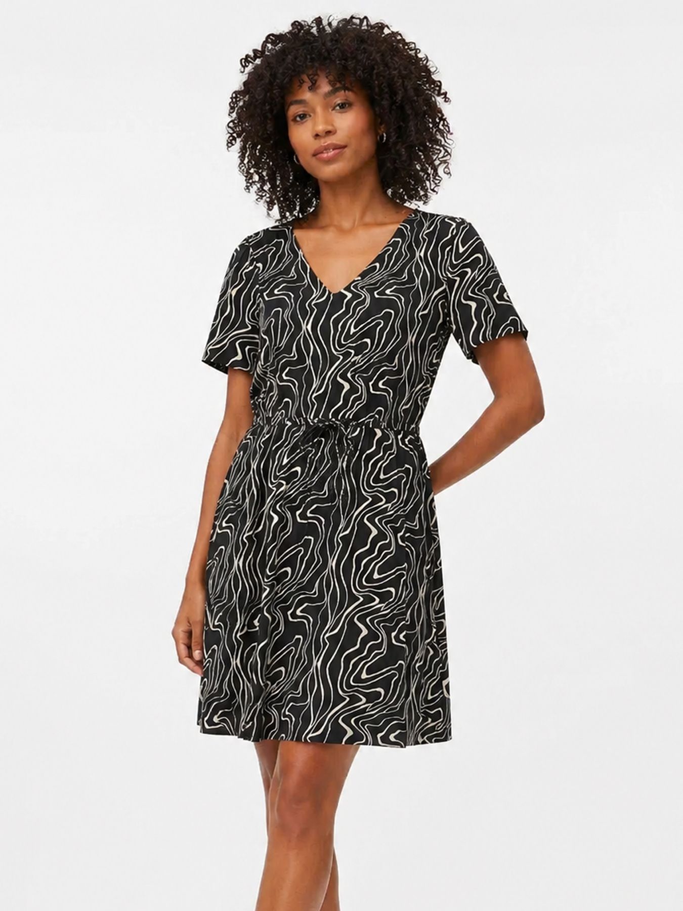 Vero Moda VMEASY JOY SS SHORT DRESS WVN GA Black/Dana 00108587-EKA26011400003541