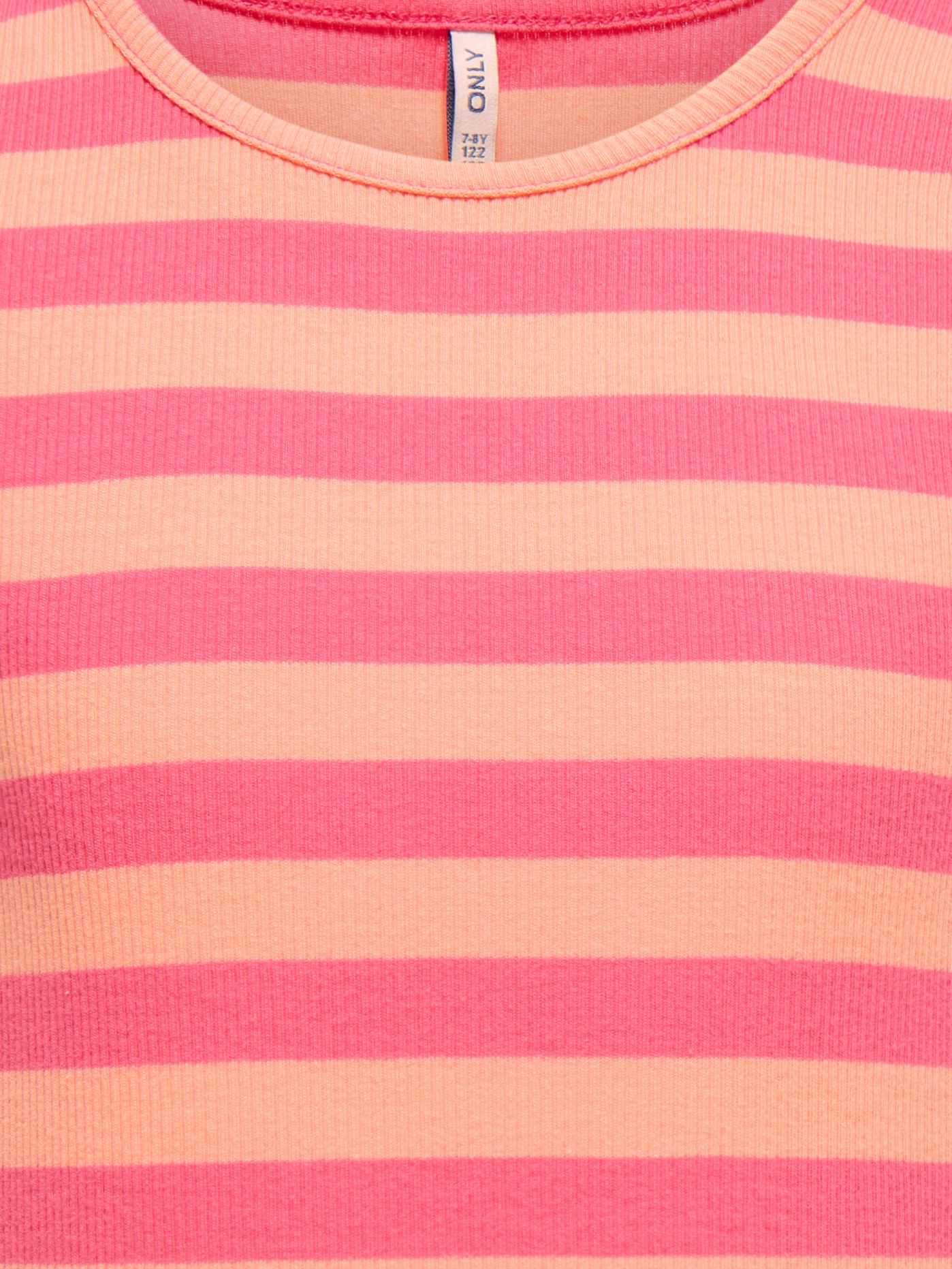 Only KOGKENYA RIB STRIPE TANK TOP JRS Camellia Rose/Salmon 2900155233026