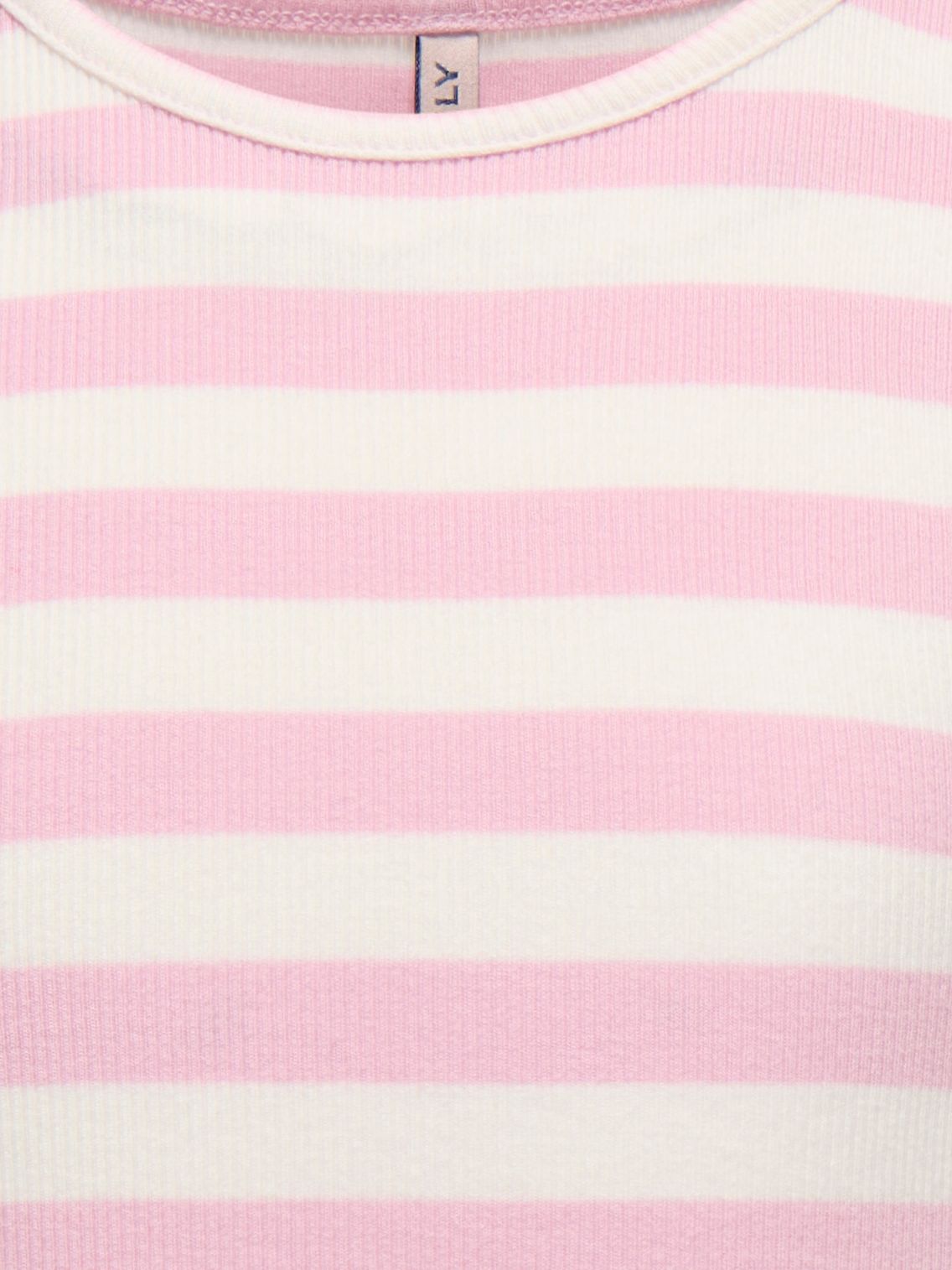 Only KOGKENYA RIB STRIPE TANK TOP JRS Roseate Spoonbill/Cloud Dancer 2900155234016