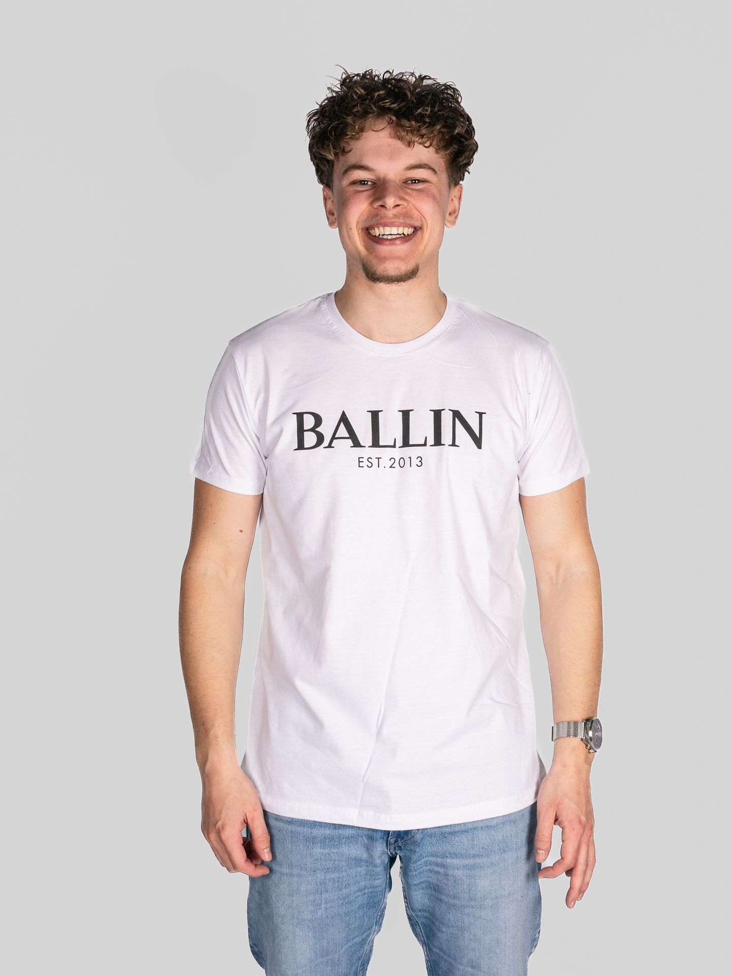 Ballin Basic Tee Wit 00108607-W1