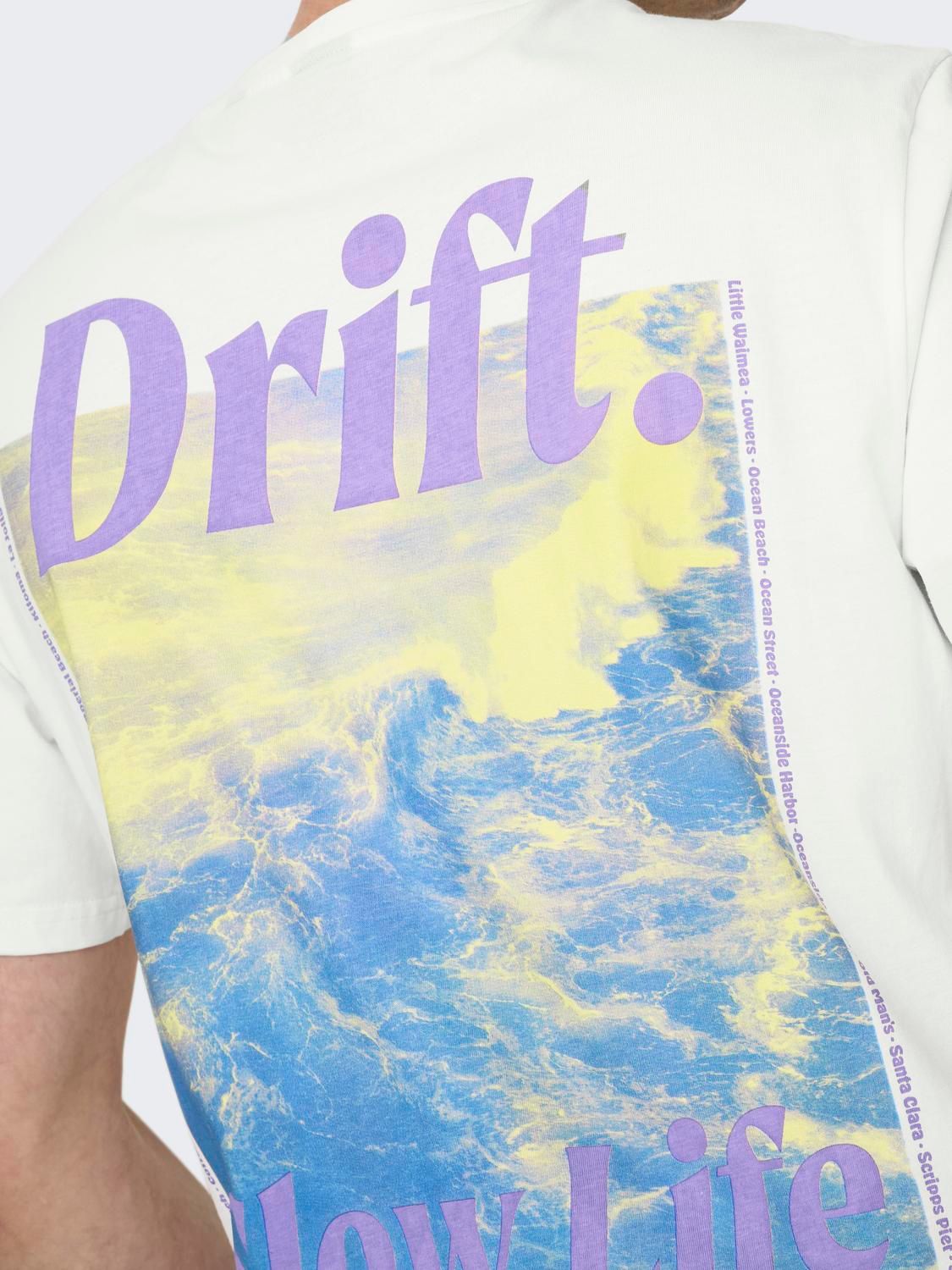Only & Sons ONSKYE REG PHOTO SS TEE Cloud Dancer/DRIFT 2900147743021 Only & Sons ONSKYE REG PHOTO SS TEE Cloud Dancer/DRIFT 2900147743021