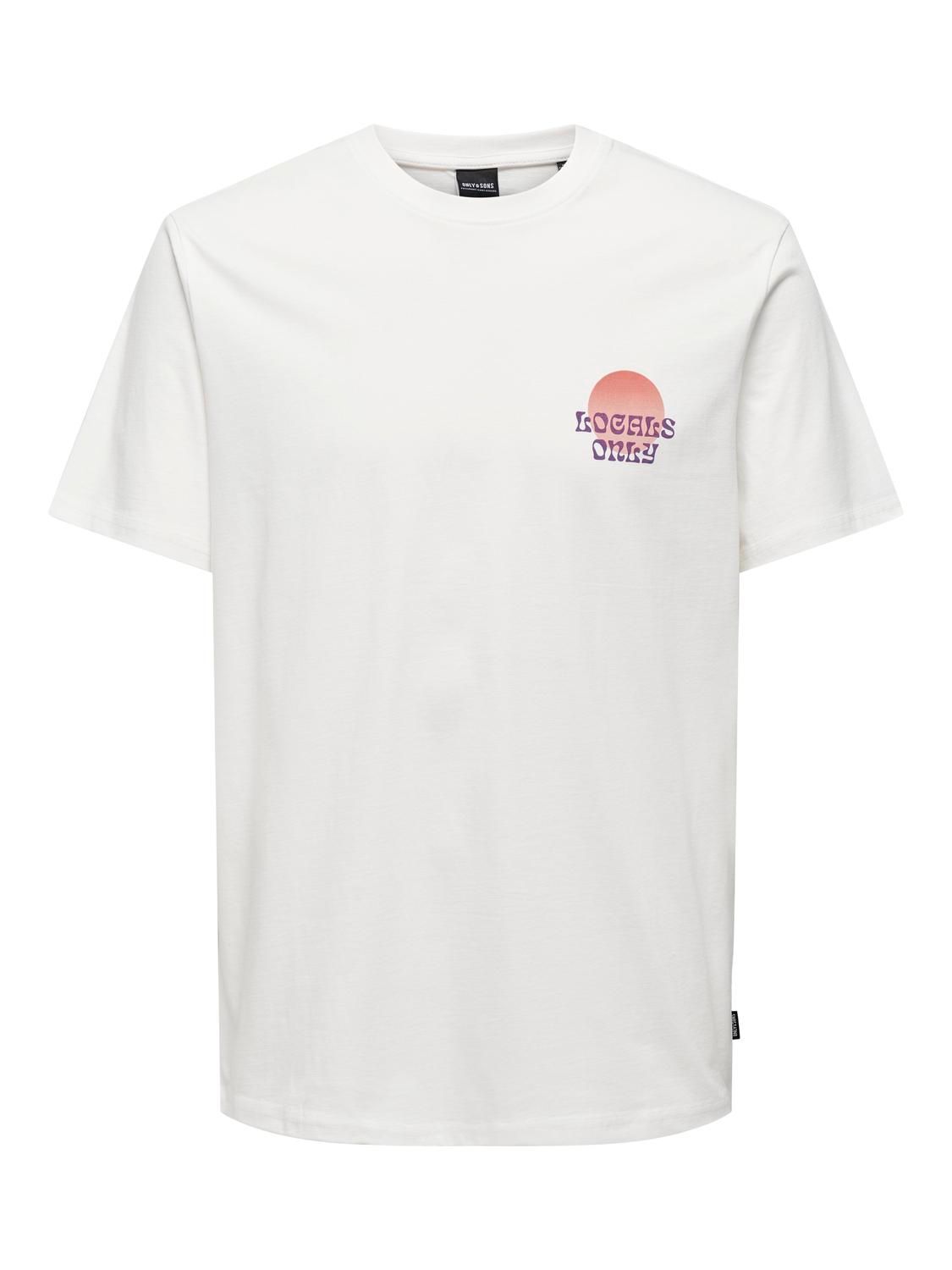 Only & Sons ONSKYE REG PHOTO SS TEE Cloud Dancer/LOCALS 2900147742024 Only & Sons ONSKYE REG PHOTO SS TEE Cloud Dancer/LOCALS 2900147742024