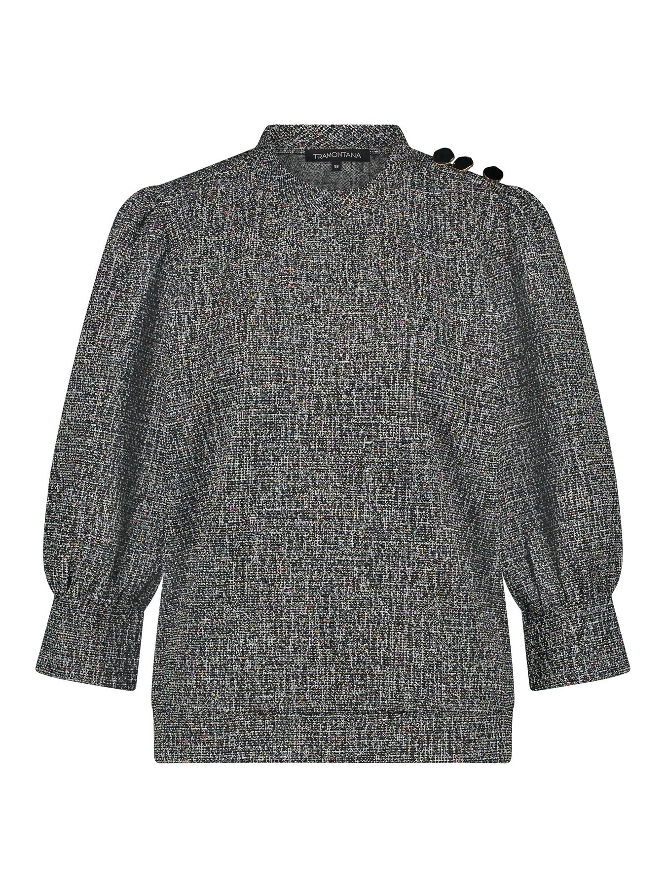 Tramontana Top Stretch Tweed Black 009000 2900147772014