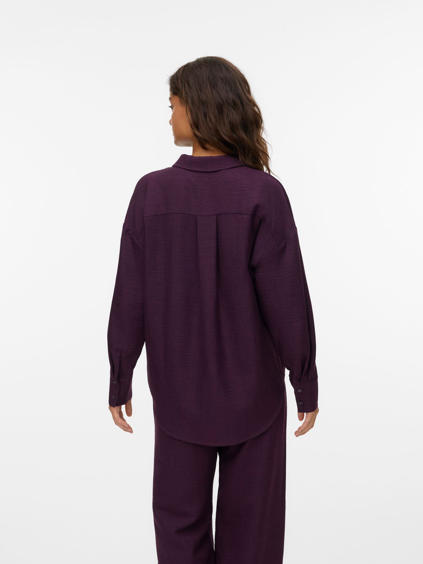 Vero Moda VMMELANEY QUEENY LS SHIRT WVN NOOS Winetasting 2900158830055